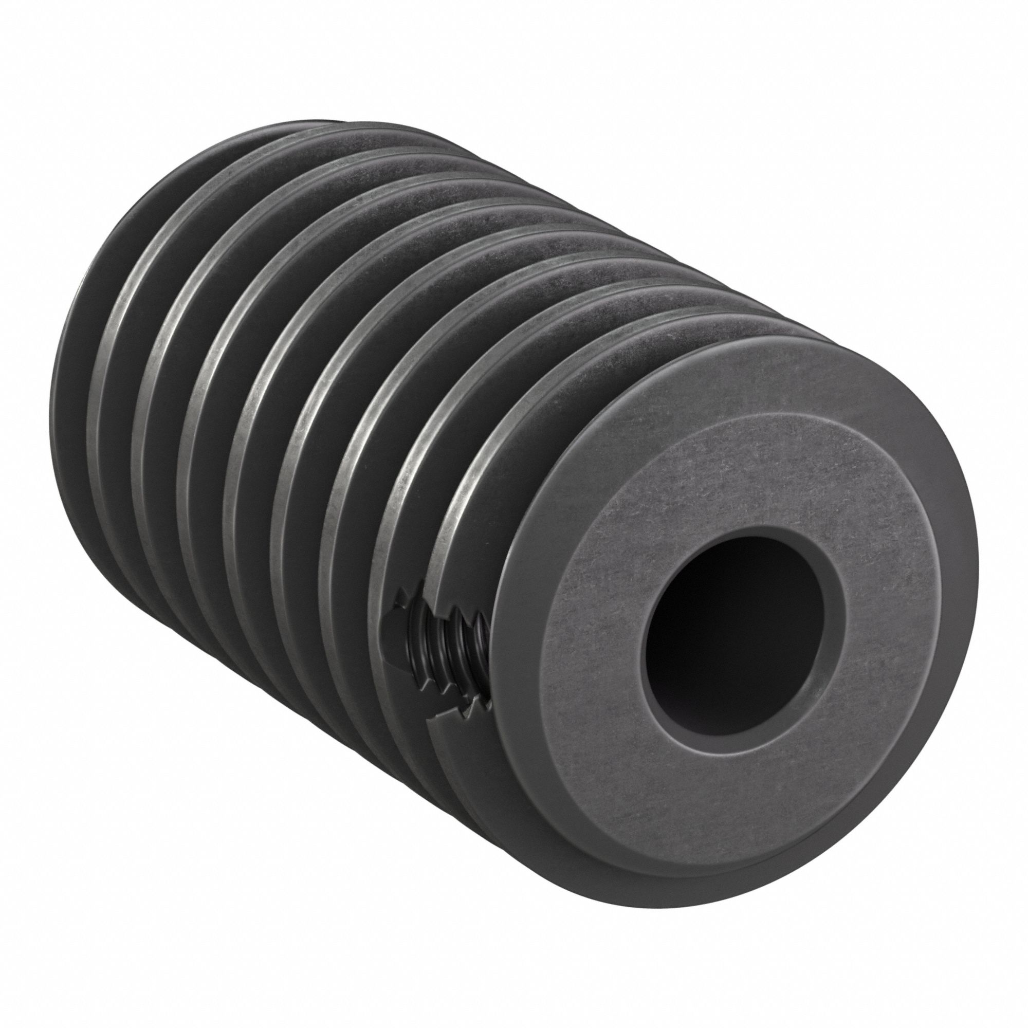 Ground & Machined Worm: Right Hand, 1 Starts, Module m 1.25, Black Oxide Steel
