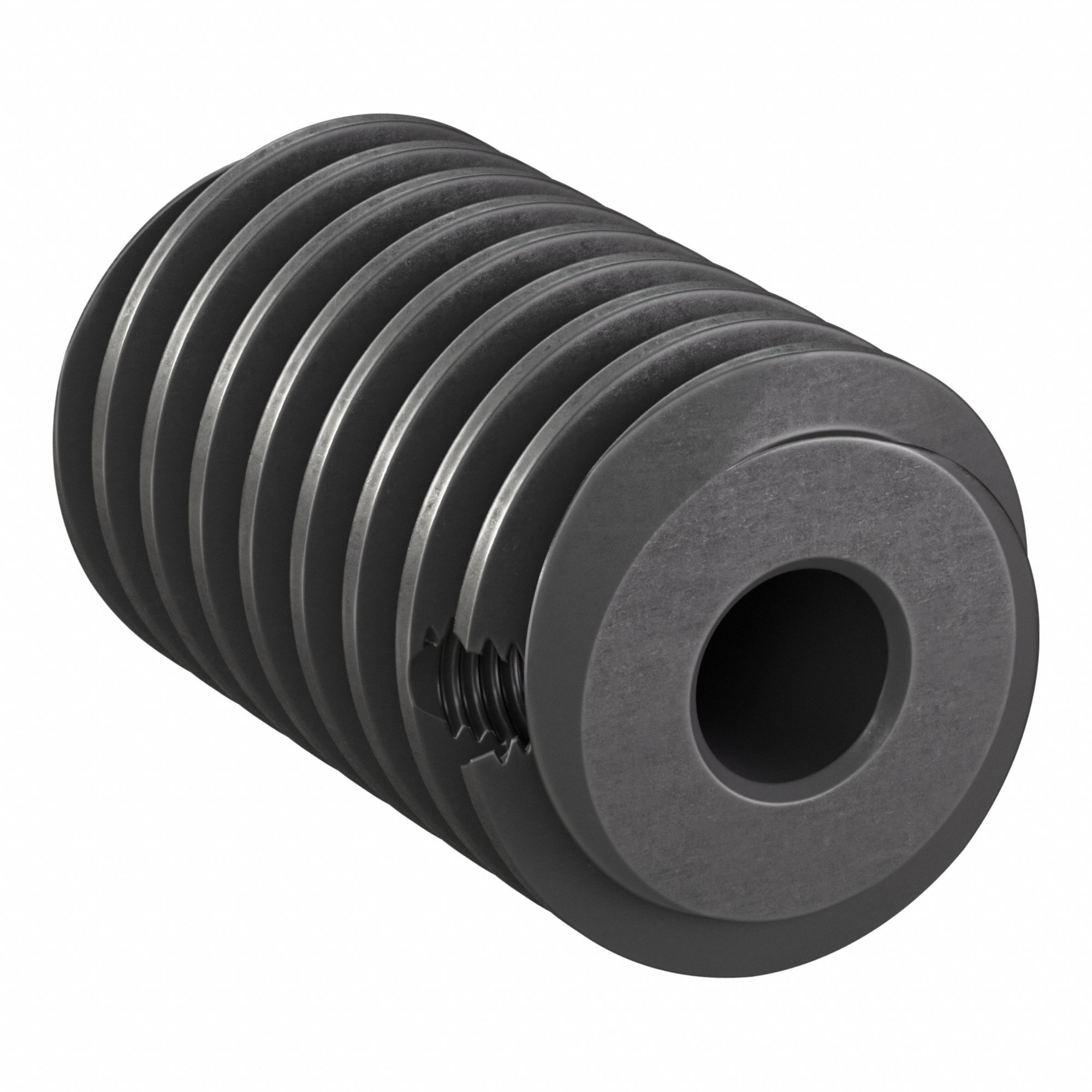 Ground & Machined Worm: Right Hand, 2 Starts, Module m 1.25, Black Oxide Steel