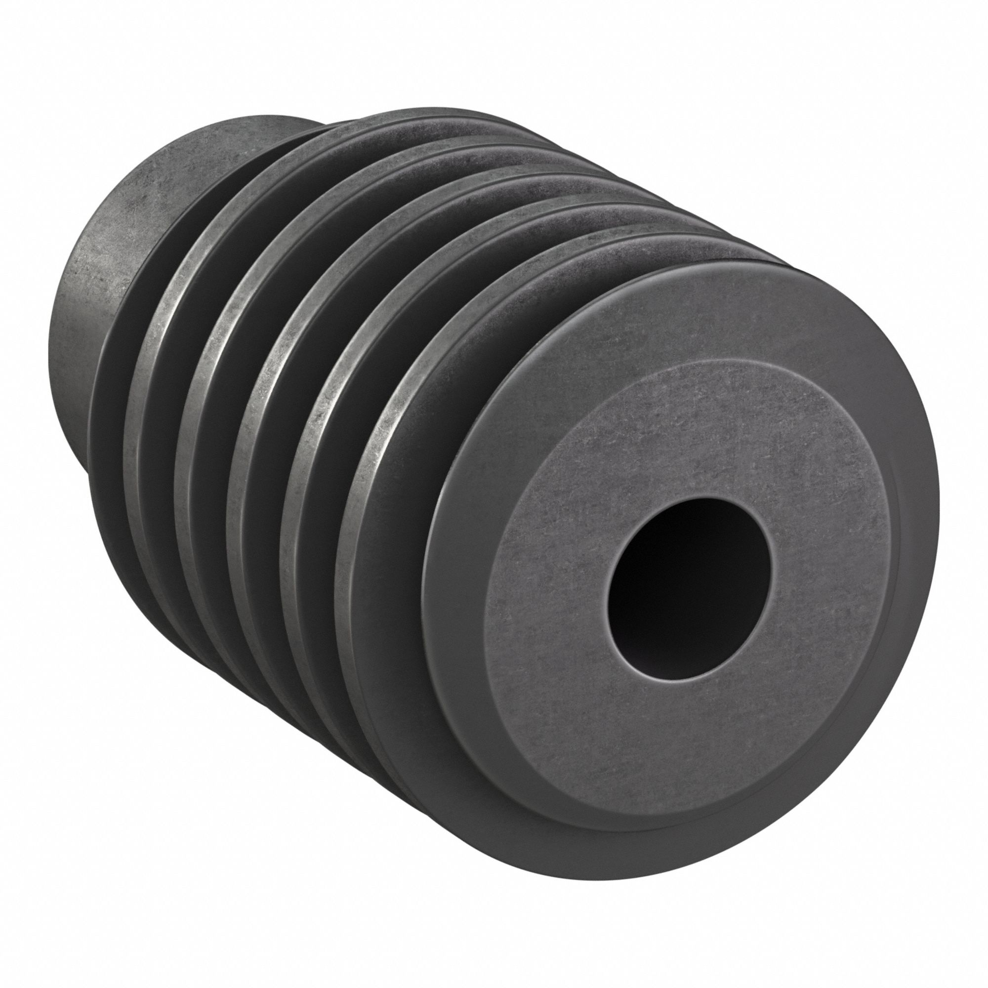 Ground & Machined Worm: Right Hand, 1 Starts, Module m 1.5, Black Oxide Steel