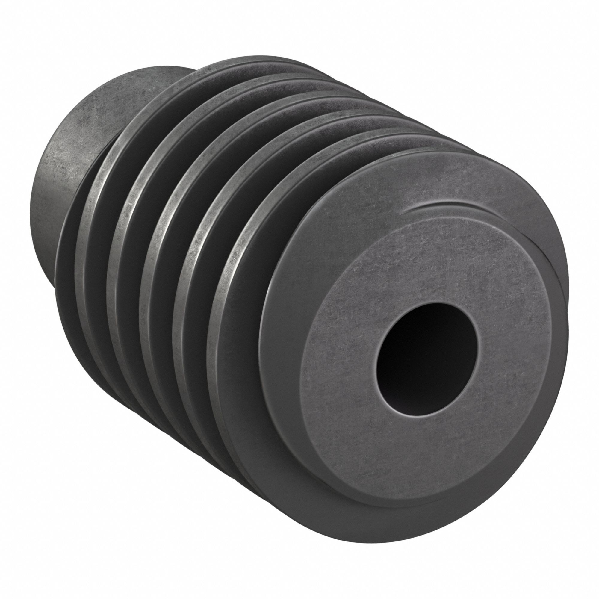 Ground & Machined Worm: Right Hand, 2 Starts, Module m 1.5, Black Oxide Steel