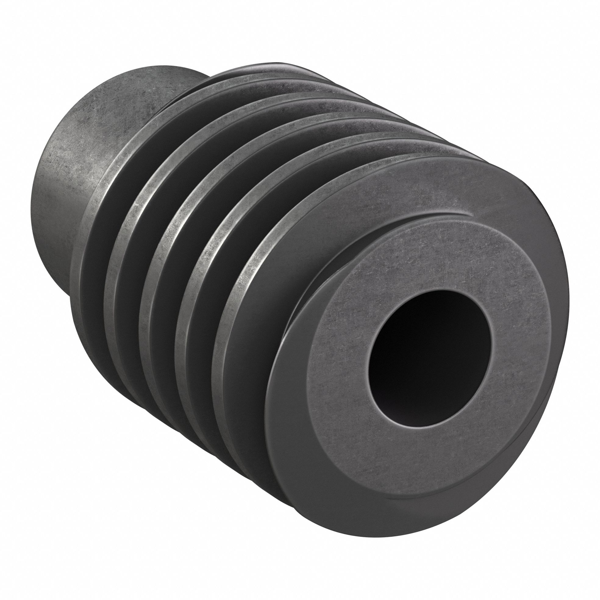 Ground & Machined Worm: Left Hand, 2 Starts, Module m 2.5, Black Oxide Steel