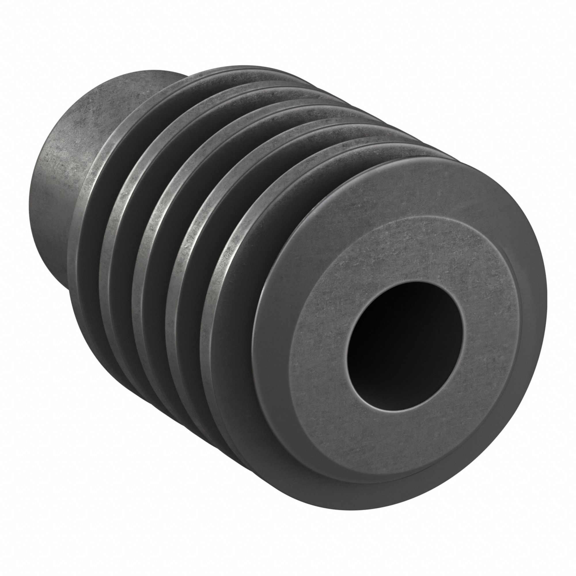 Ground & Machined Worm: Right Hand, 1 Starts, Module m 2.5, Black Oxide Steel