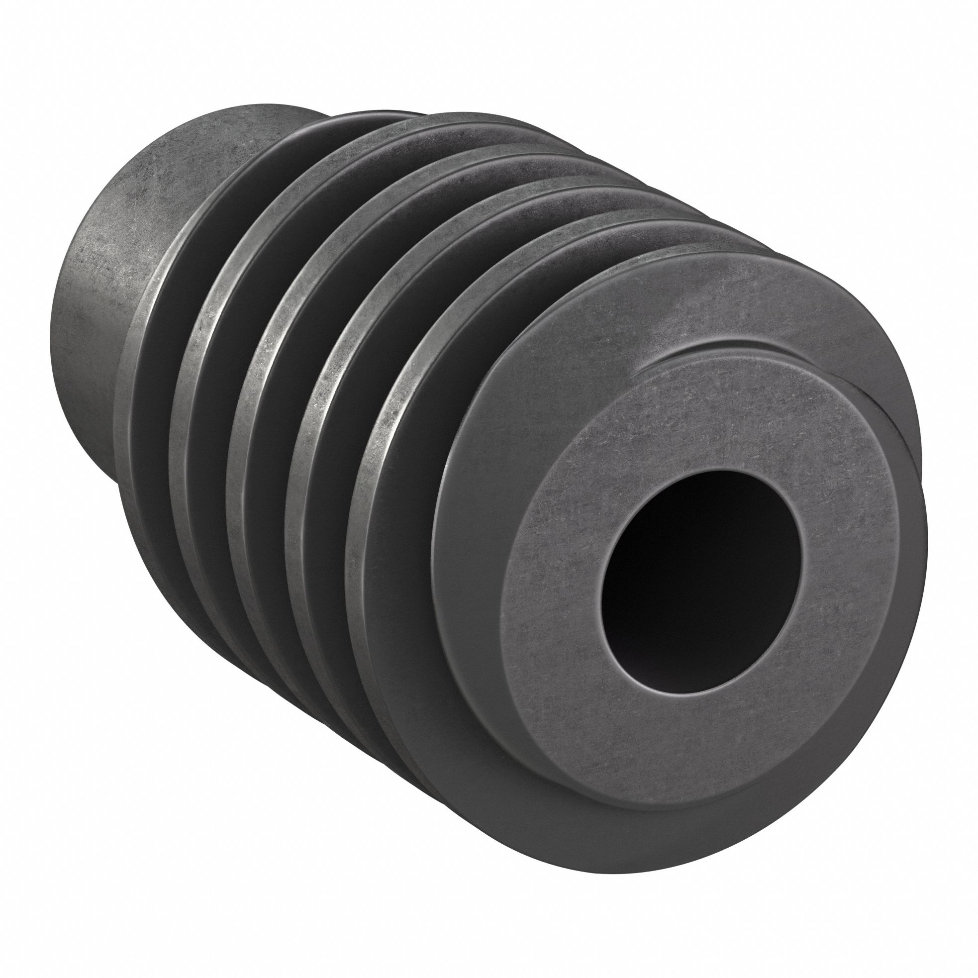 Ground & Machined Worm: Right Hand, 2 Starts, Module m 2.5, Black Oxide Steel