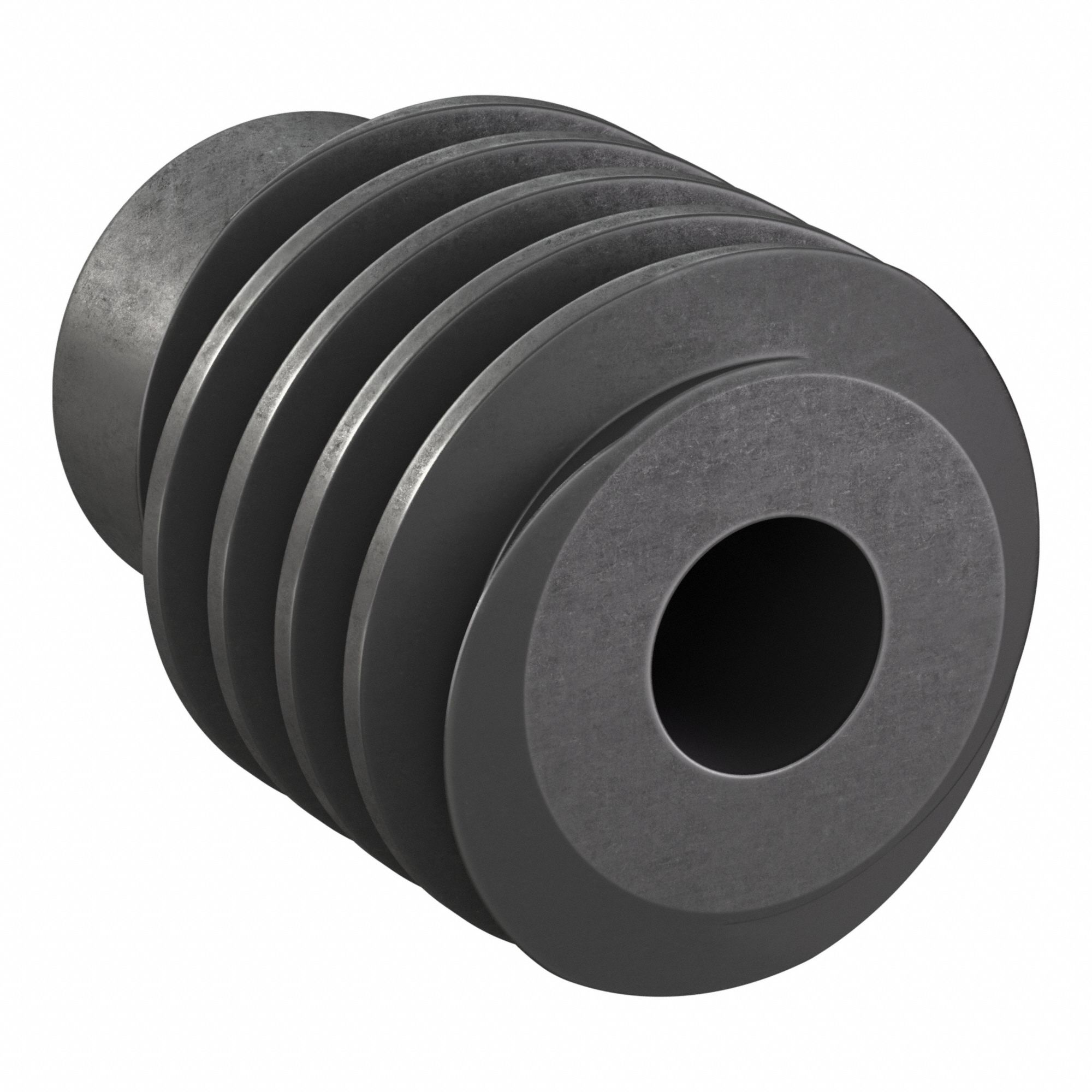 Ground & Machined Worm: Left Hand, 2 Starts, Module m 2, Black Oxide Steel