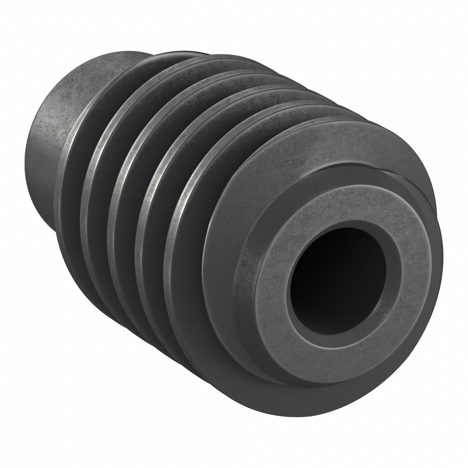 Ground & Machined Worm: Right Hand, 2 Starts, Module m 2.5, Black Oxide Steel, KHK W 001 Grade 2