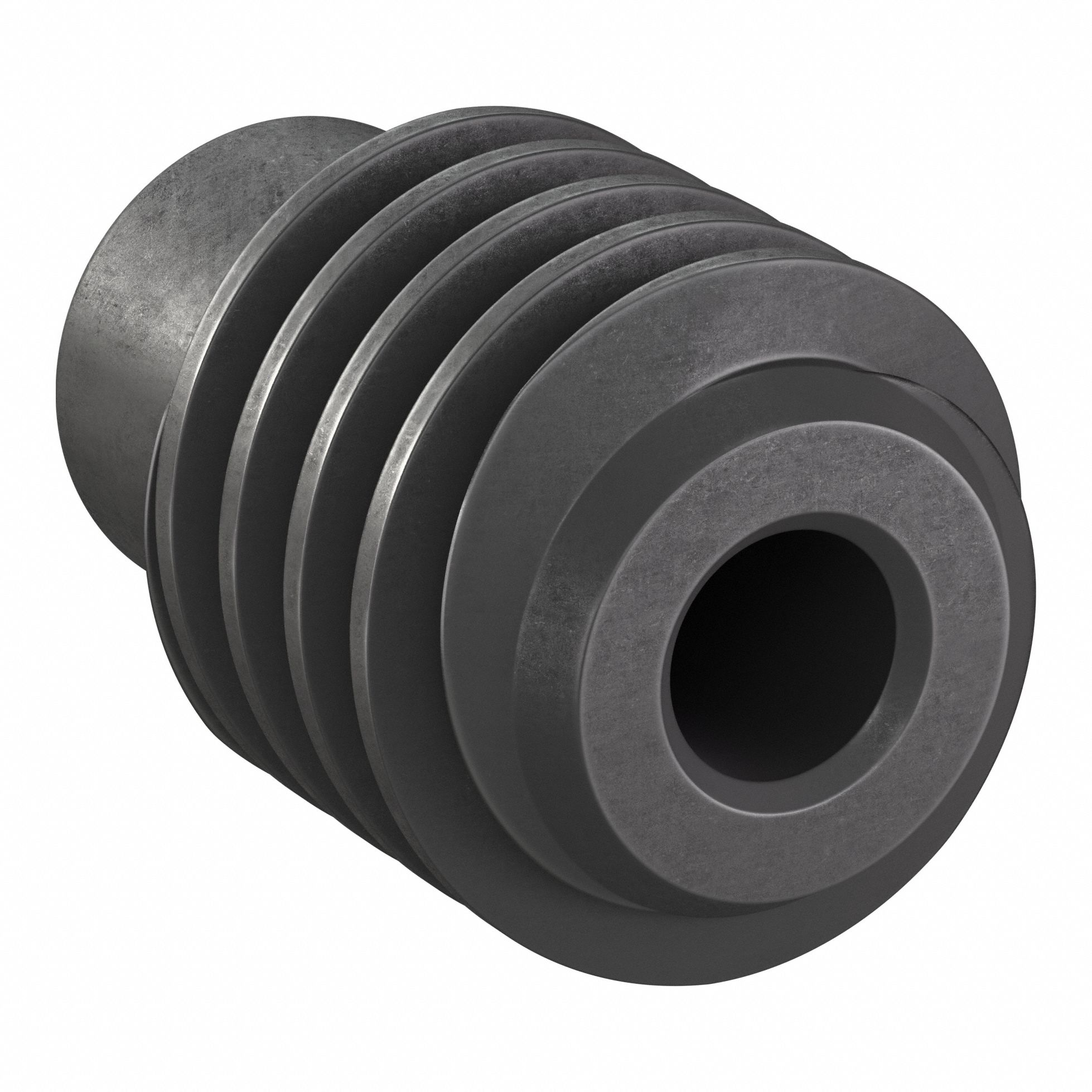 Ground & Machined Worm: Right Hand, 2 Starts, Module m 2, Black Oxide Steel, KHK W 001 Grade 2