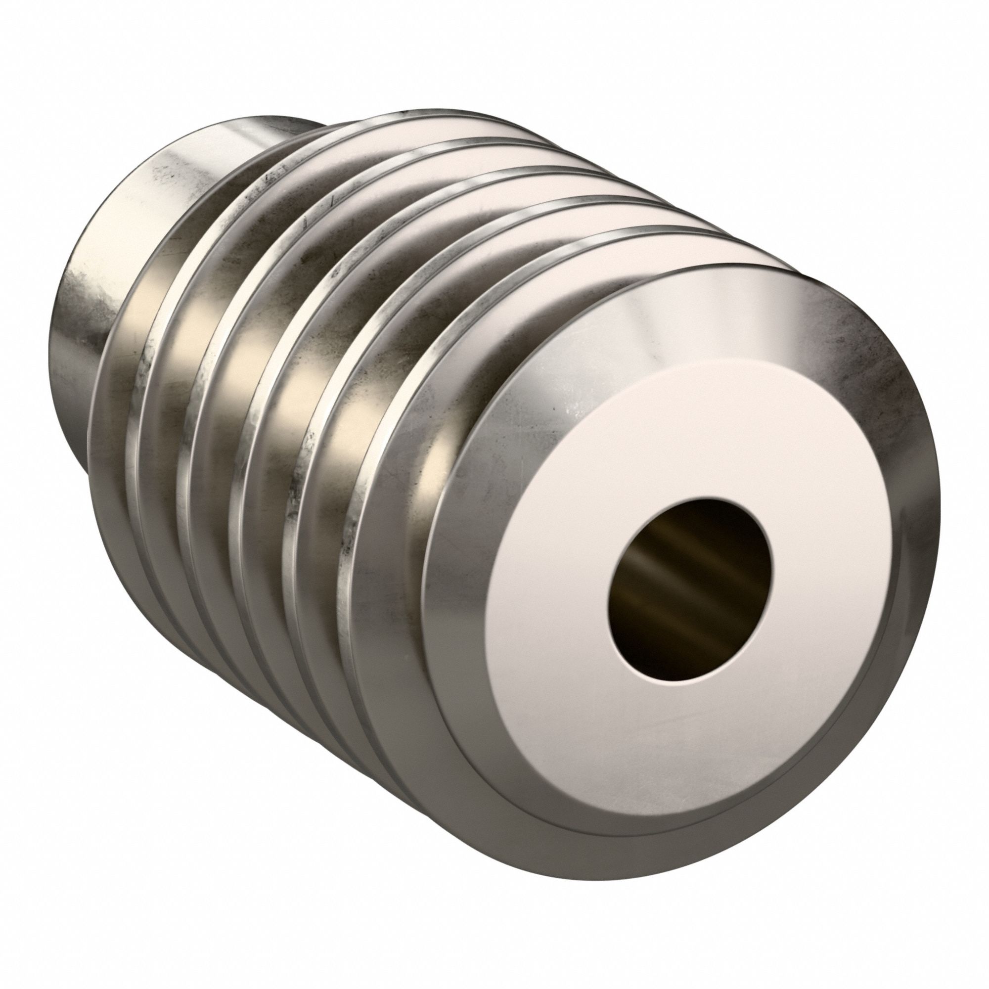 Worm Gear: Right Hand, 1 Starts, Module m 1.5, Stainless Steel