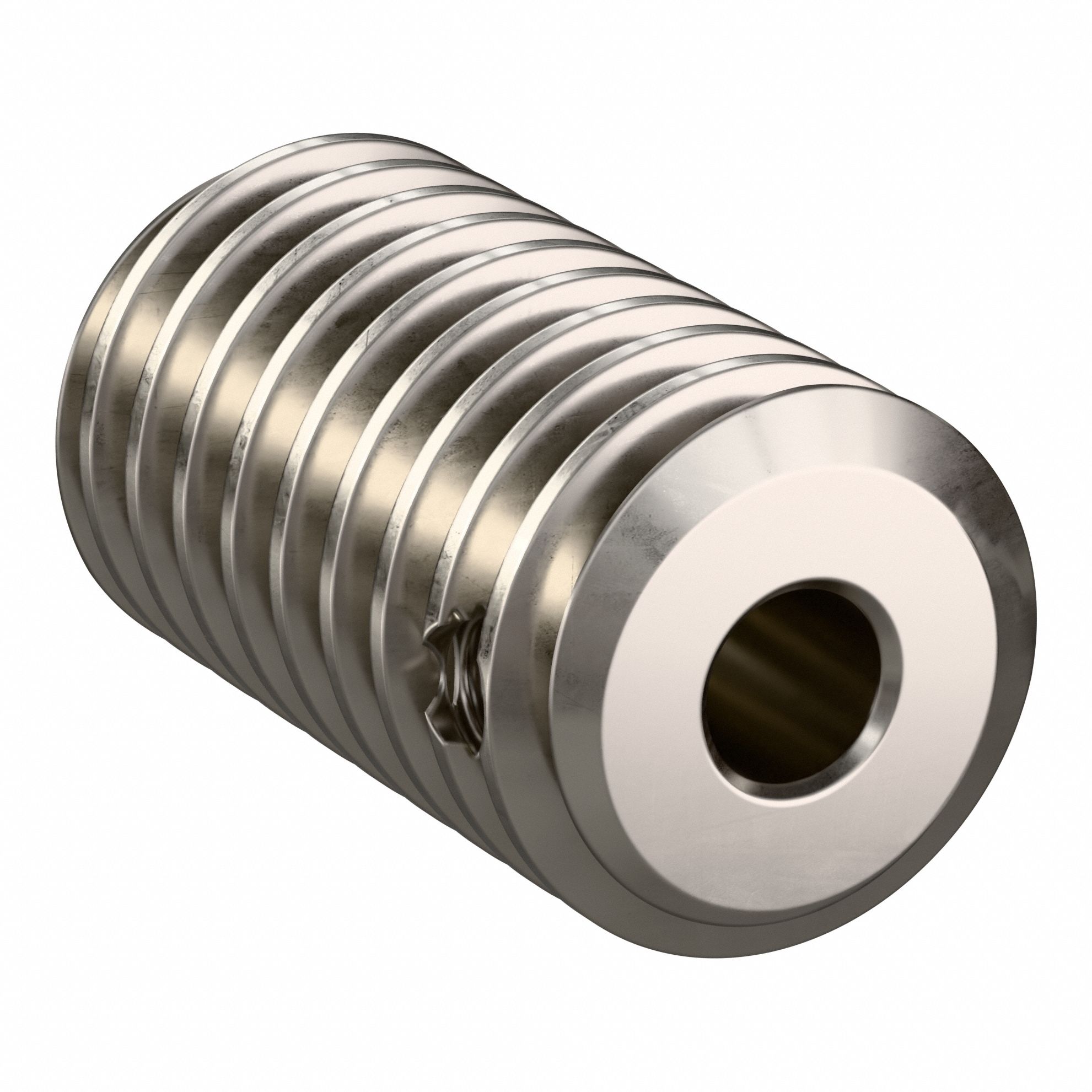 Worm Gear: Right Hand, 1 Starts, Module m 1, Stainless Steel