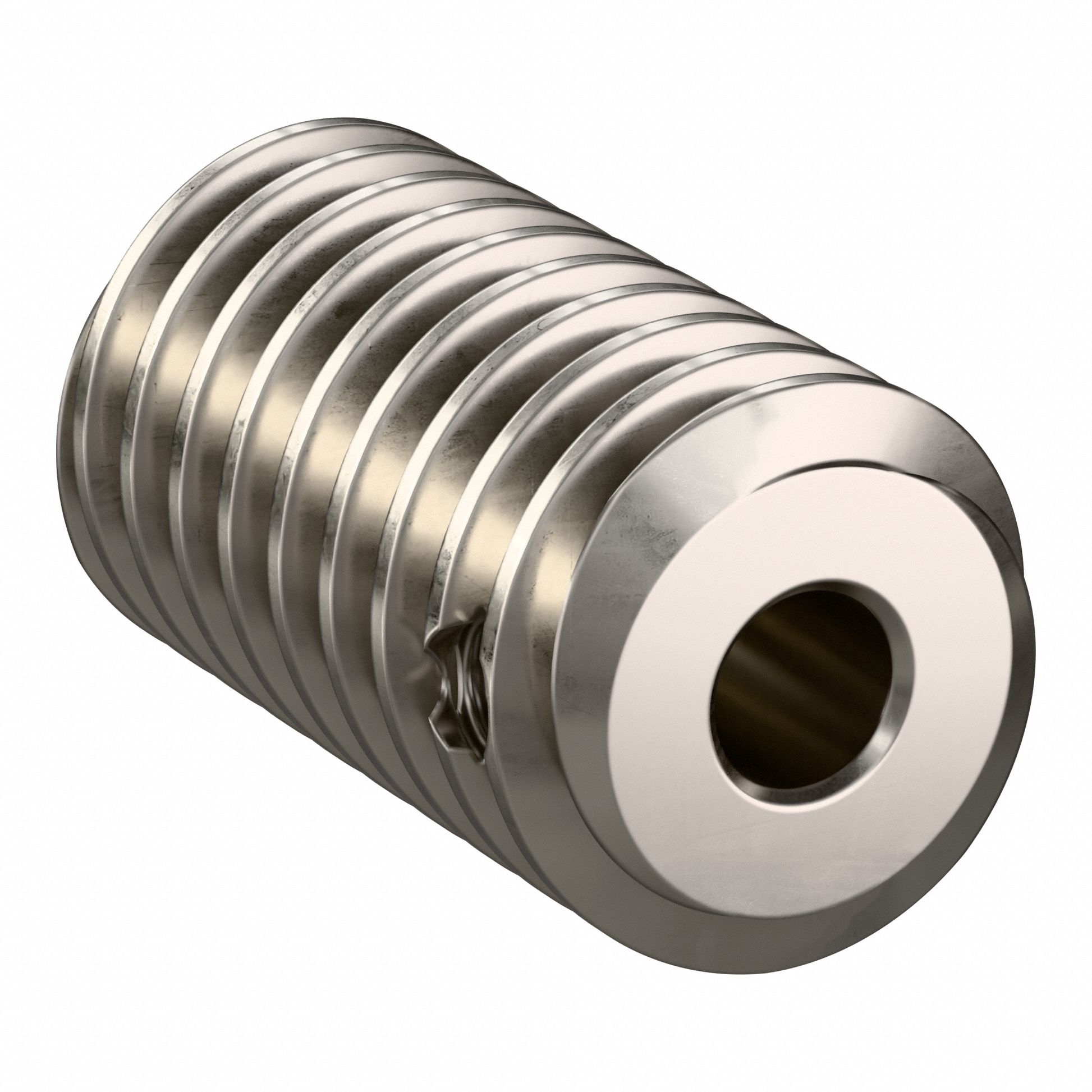 Worm Gear: Right Hand, 2 Starts, Module m 1, Stainless Steel
