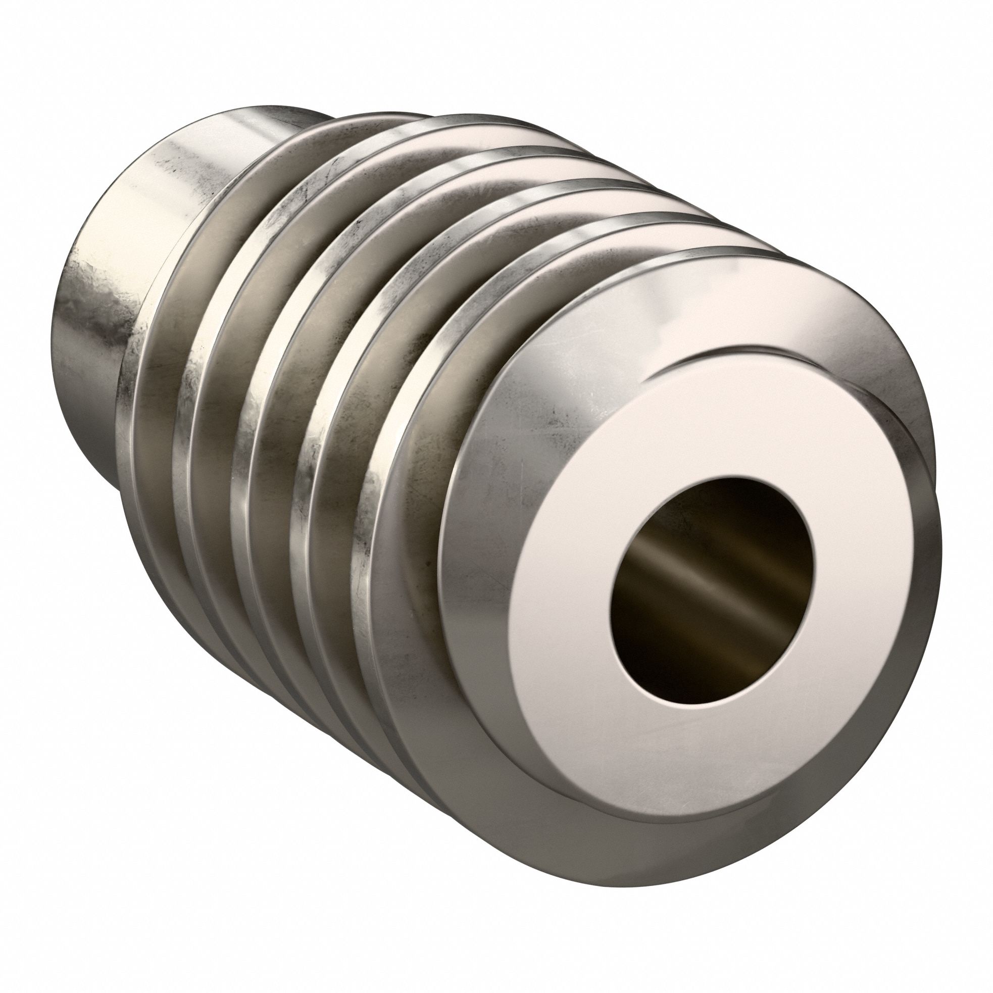 Worm Gear: Right Hand, 2 Starts, Module m 2.5, Stainless Steel