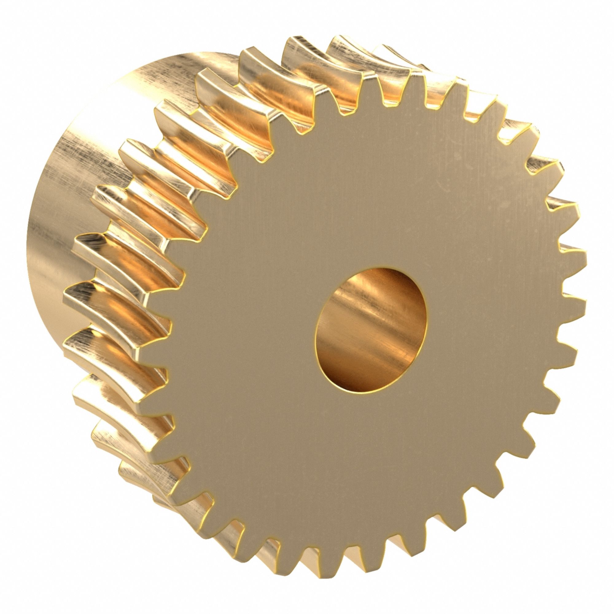 Worm Wheel: Reduction Ratio 30, Module m 0.5, Right Hand, 20° Pressure Angle, Aluminum Bronze