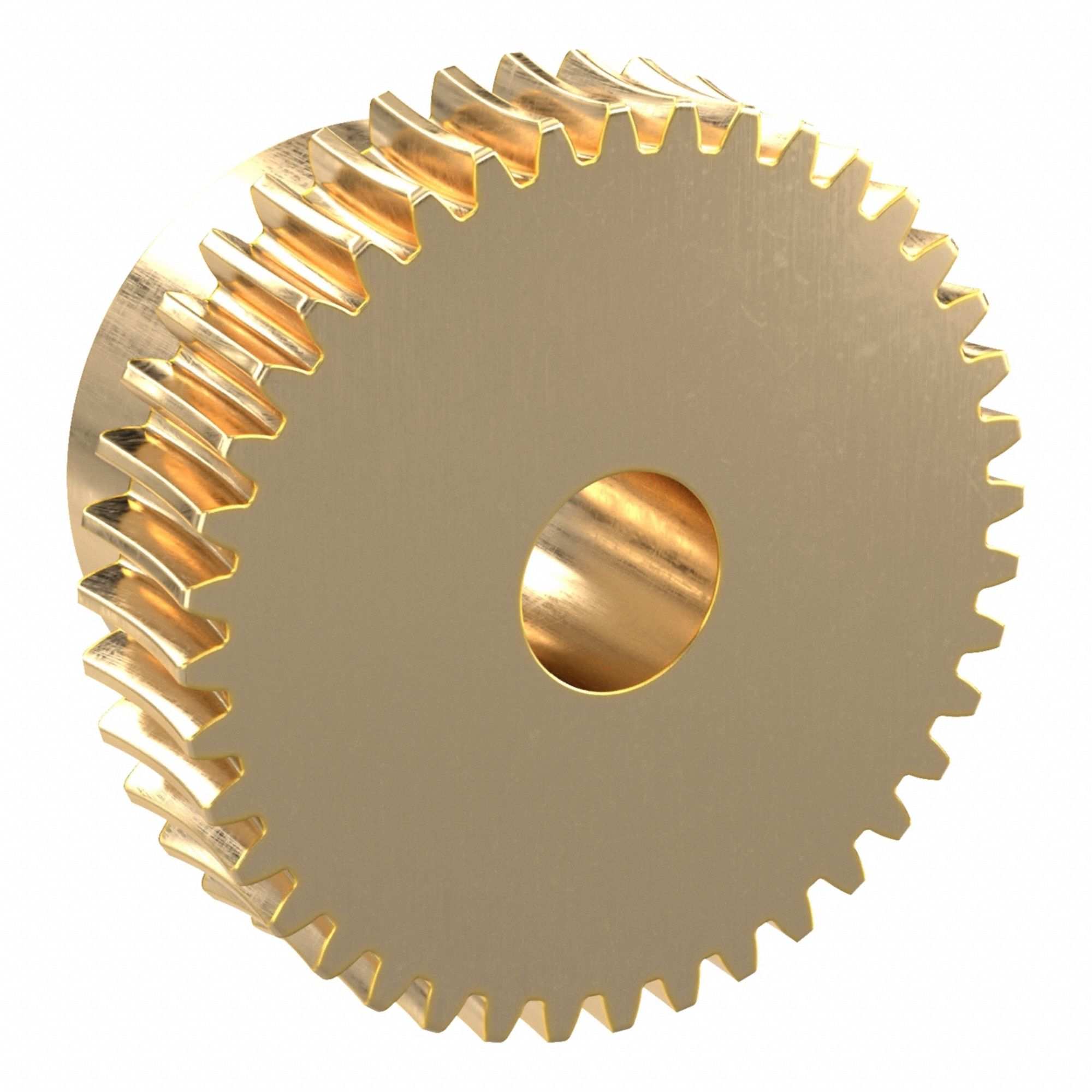 Worm Wheel: Reduction Ratio 40, Module m 0.5, Right Hand, 20° Pressure Angle, Aluminum Bronze