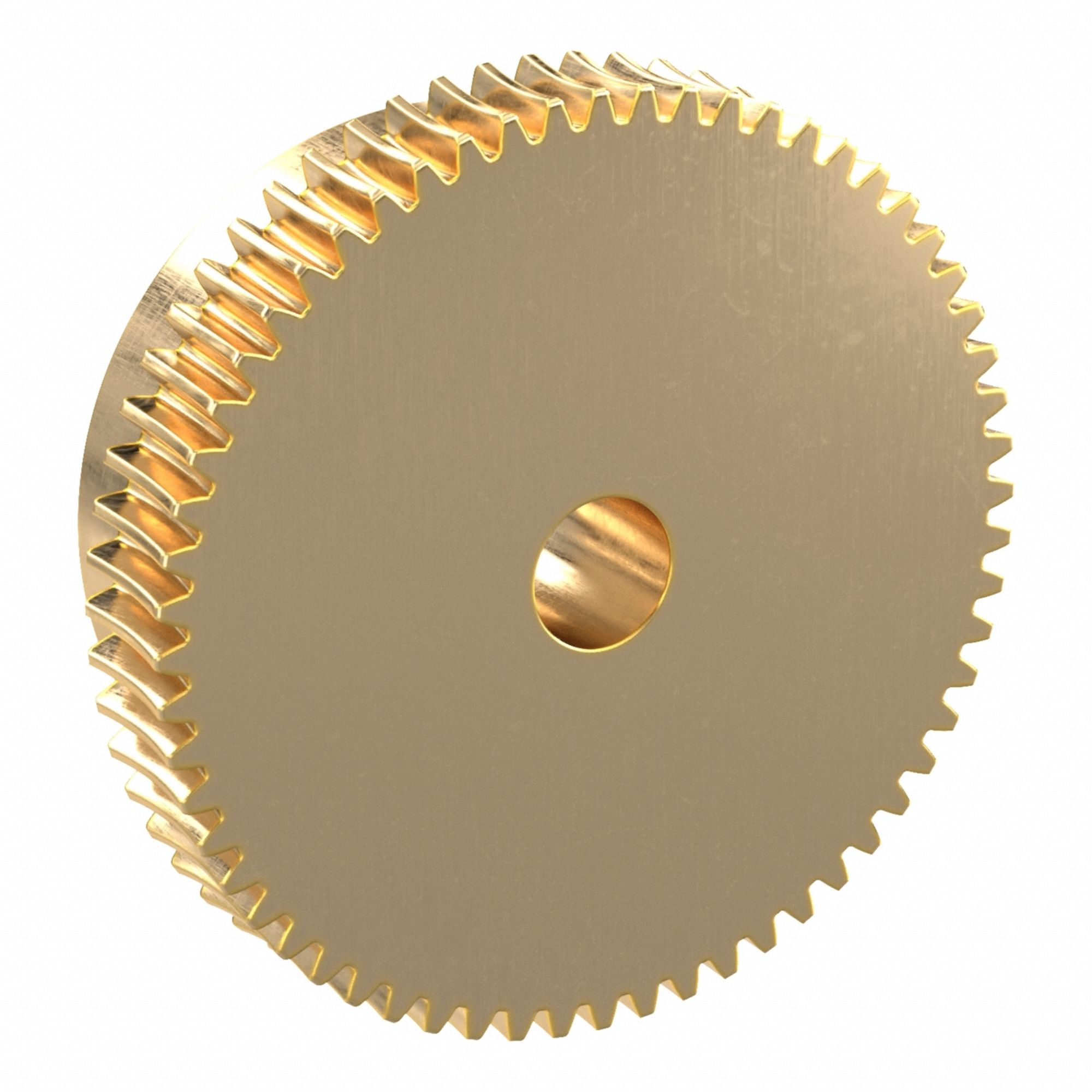 Worm Wheel: Reduction Ratio 60, Module m 0.5, Right Hand, 20° Pressure Angle, Aluminum Bronze