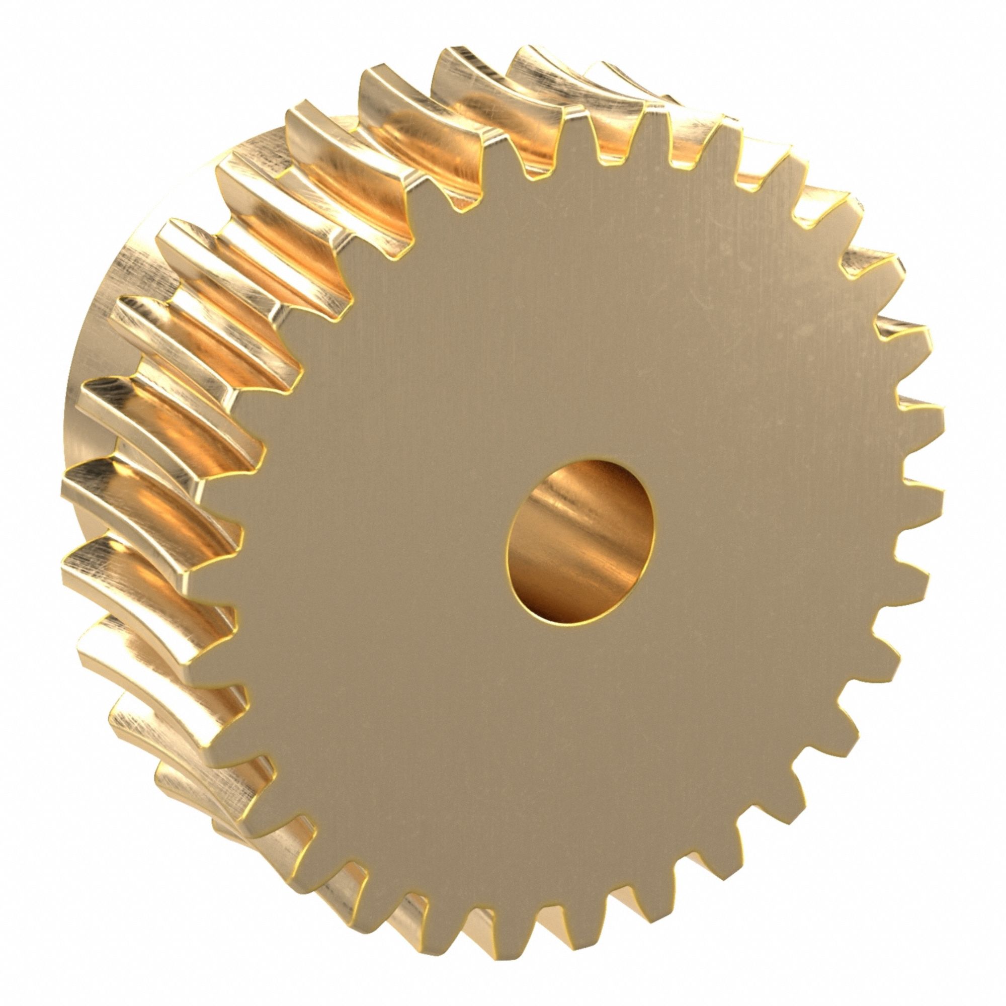 Worm Wheel: Reduction Ratio 30, Module m 0.8, Right Hand, 20° Pressure Angle, Aluminum Bronze