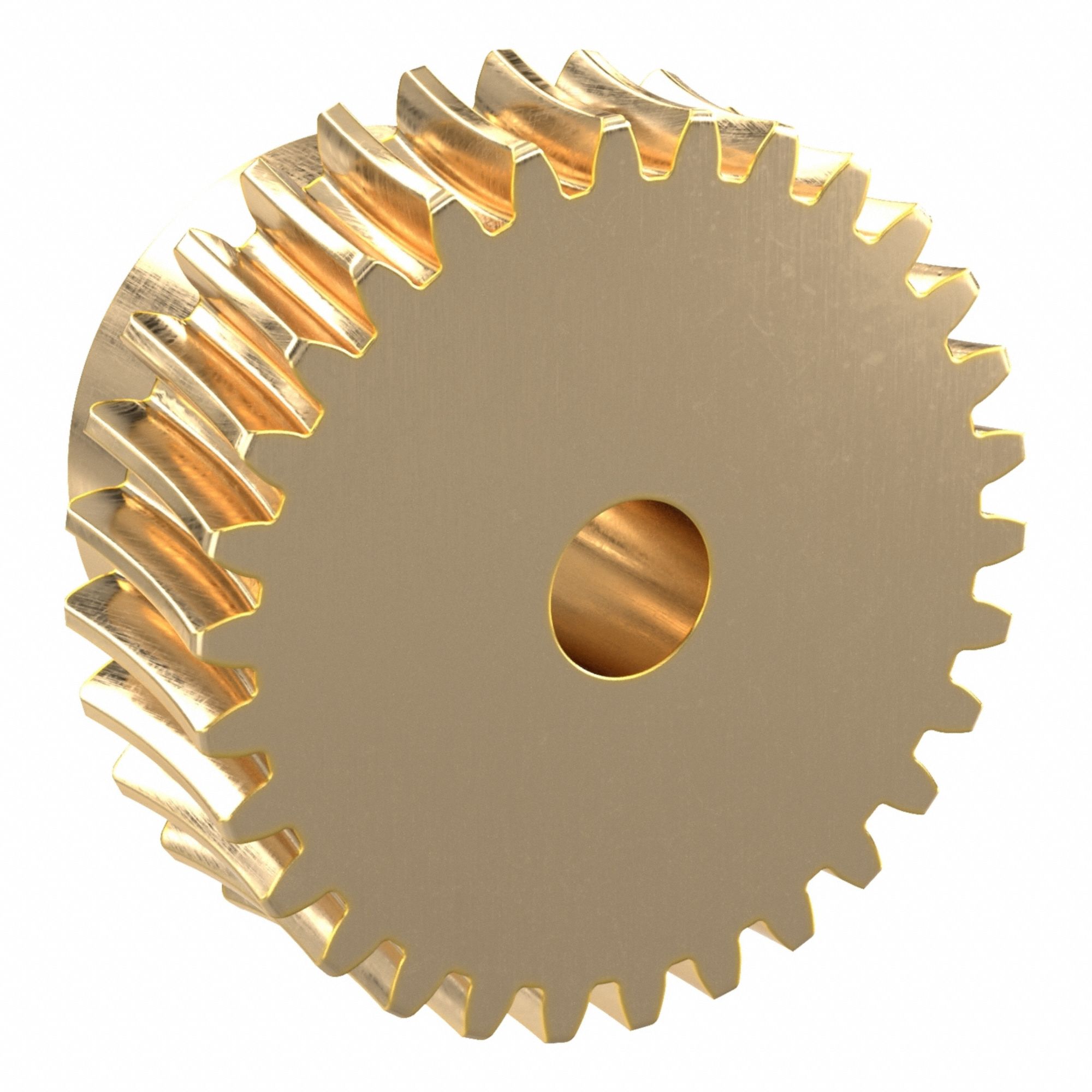Worm Wheel: Reduction Ratio 15, Module m 0.8, Right Hand, 20° Pressure Angle, Aluminum Bronze
