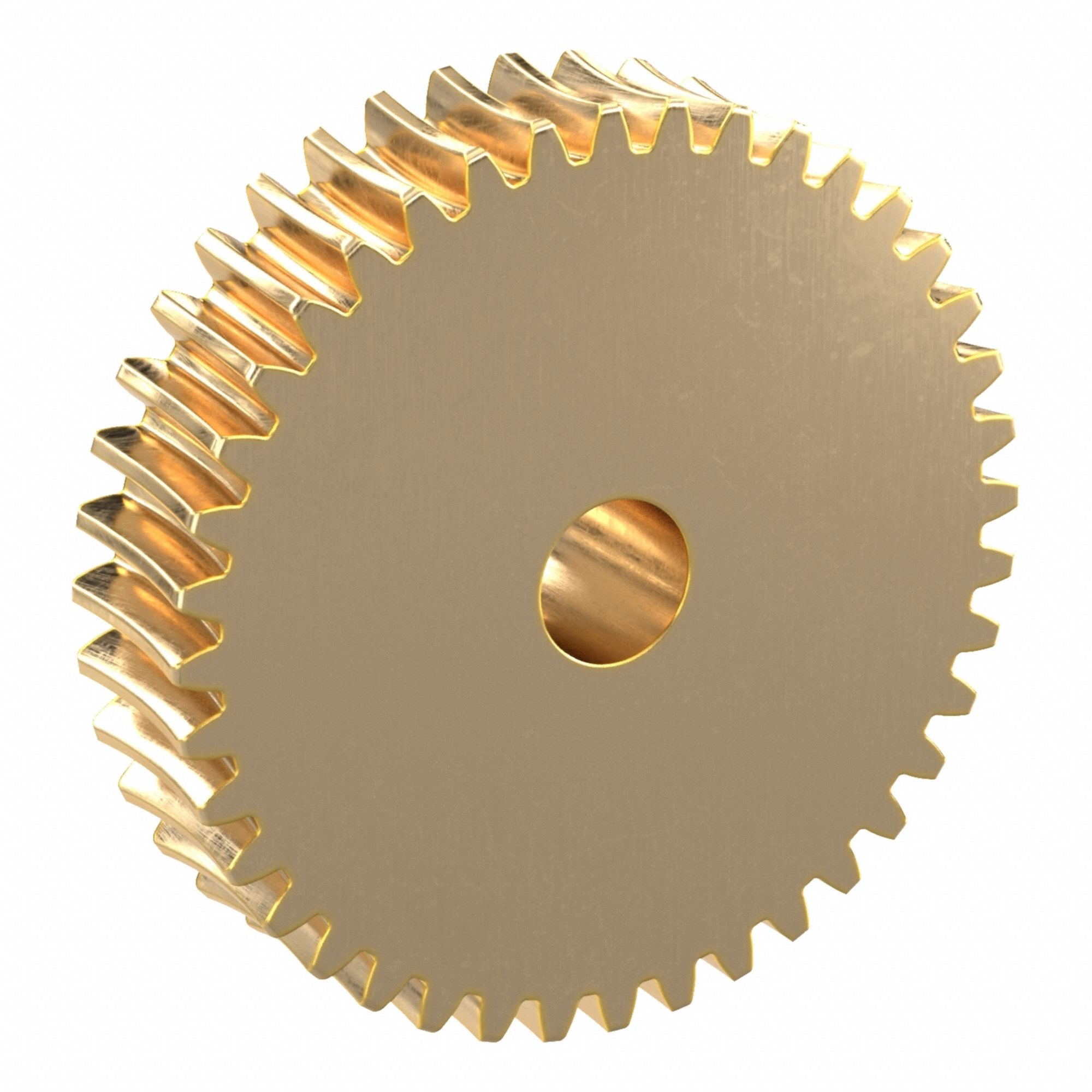 Worm Wheel: Reduction Ratio 40, Module m 0.8, Right Hand, 20° Pressure Angle, Aluminum Bronze