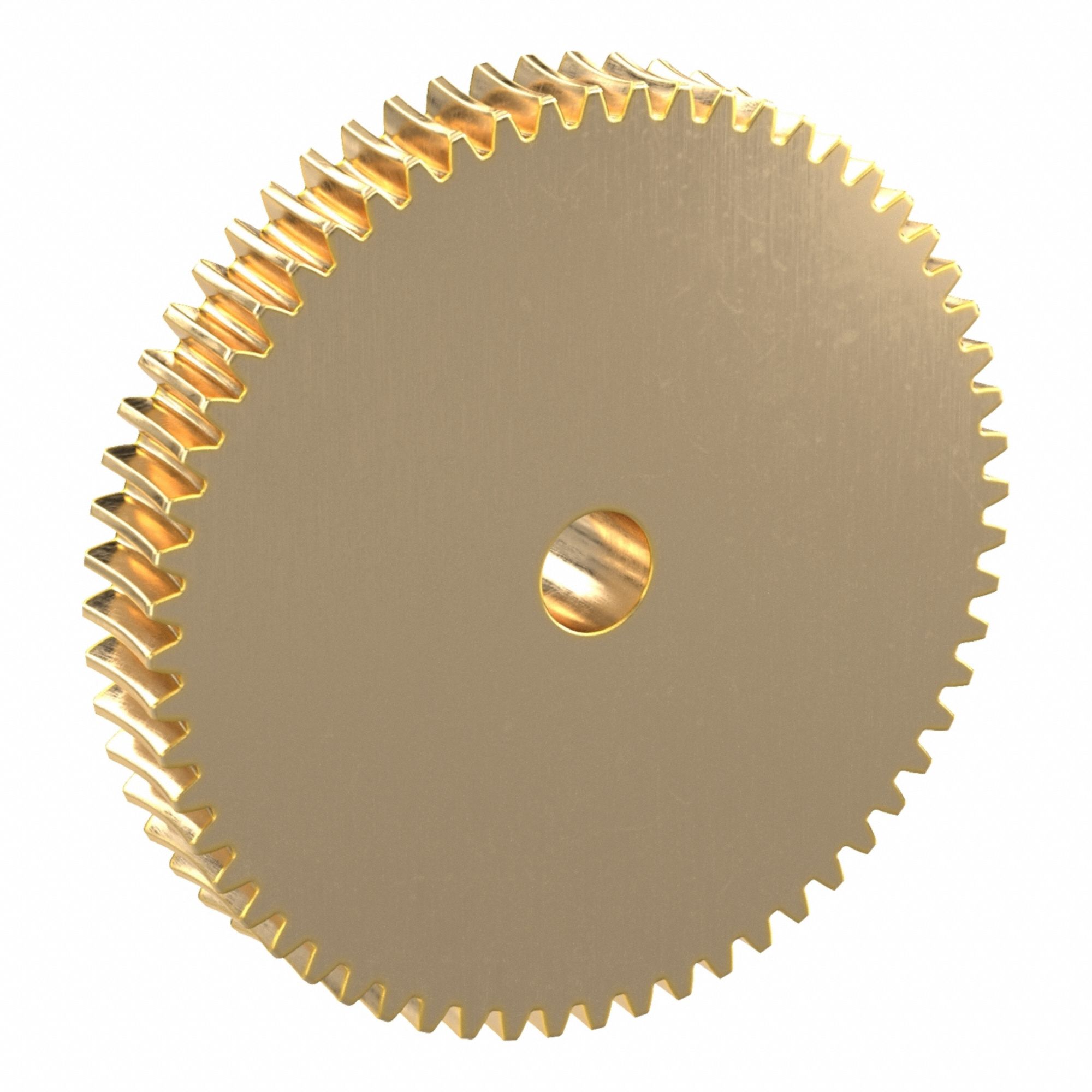 Worm Wheel: Reduction Ratio 60, Module m 1.5, Right Hand, 20° Pressure Angle, Aluminum Bronze