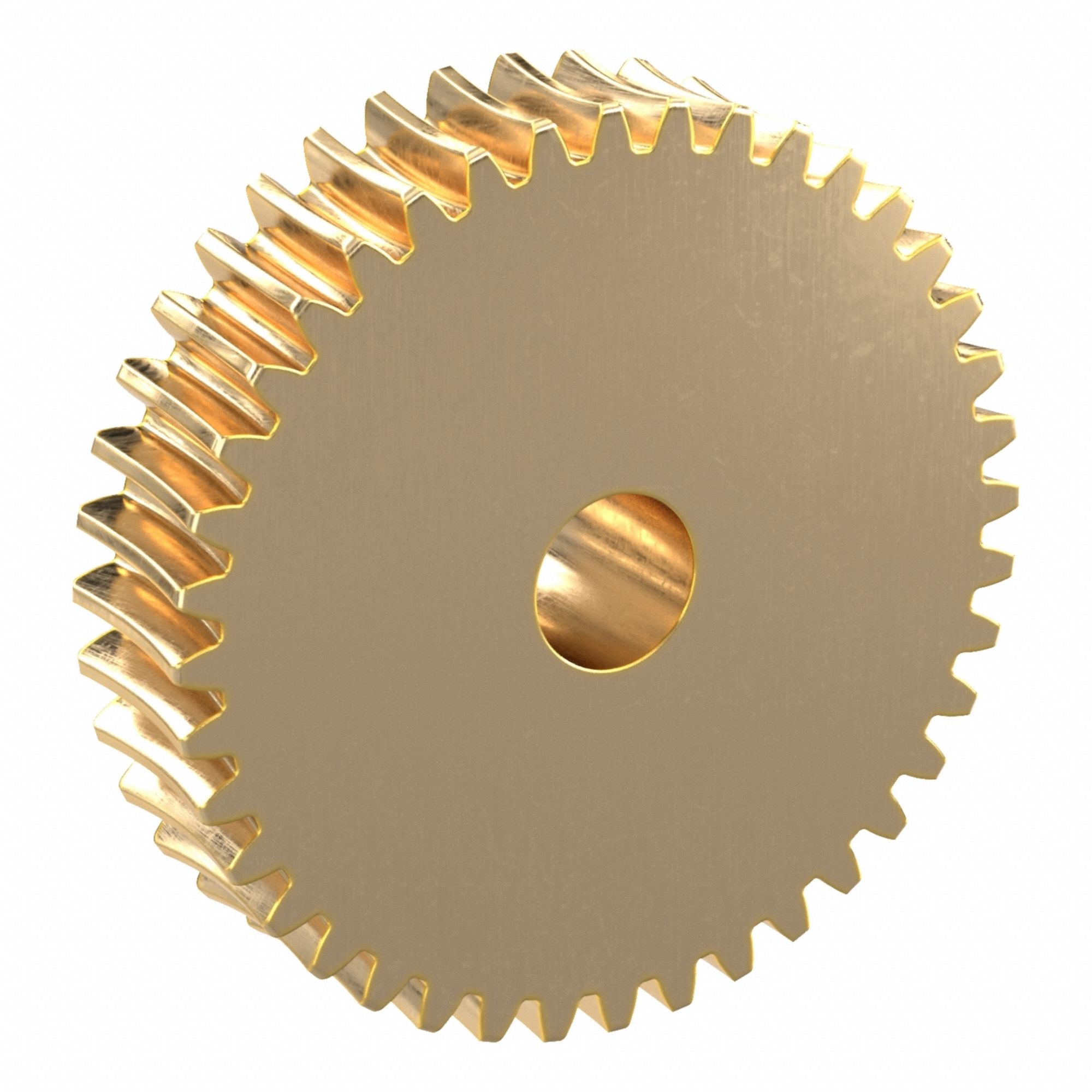 Worm Wheel: Reduction Ratio 40, Module m 1, Right Hand, 20° Pressure Angle, Aluminum Bronze