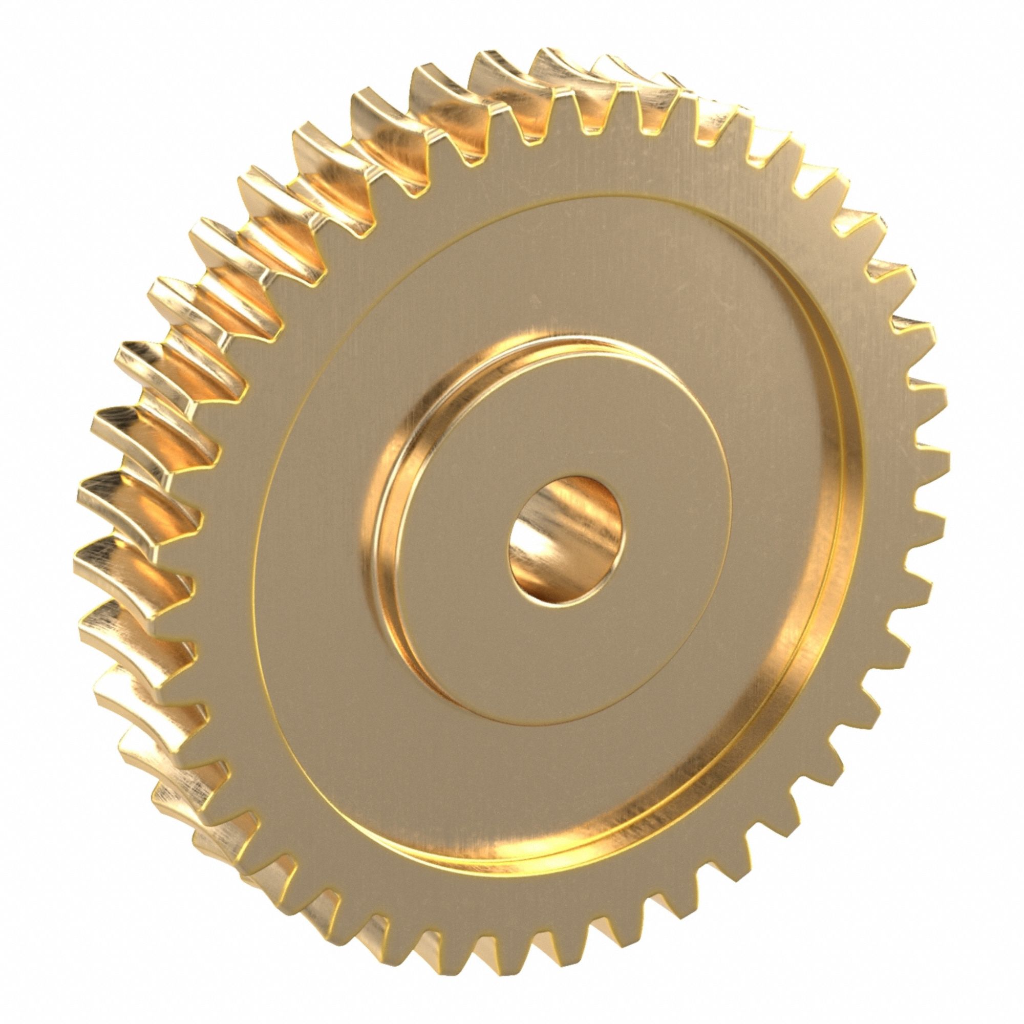 Worm Wheel: Reduction Ratio 40, Module m 2.5, Right Hand, 20° Pressure Angle, Aluminum Bronze