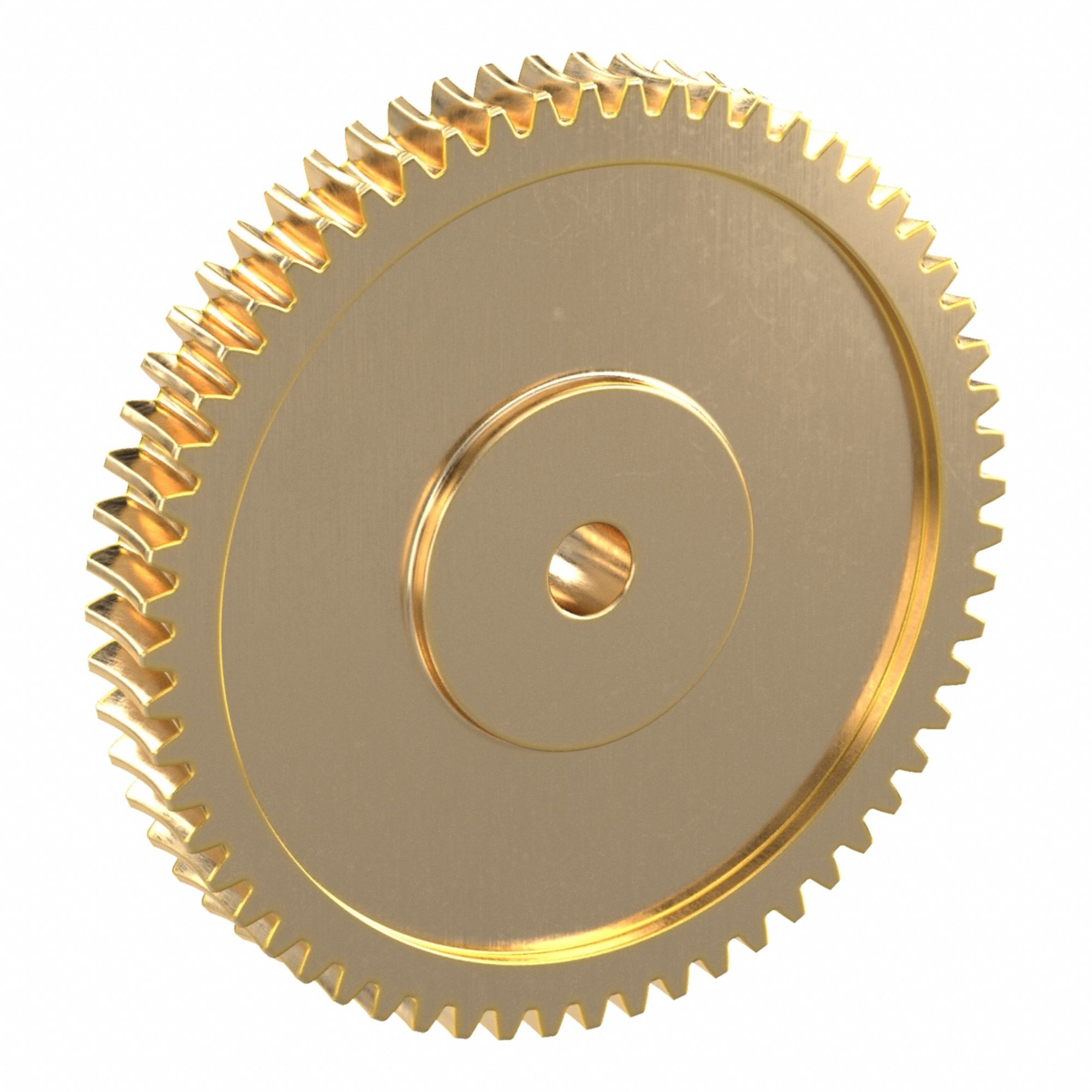 Worm Wheel: Reduction Ratio 60, Module m 2.5, Right Hand, 20° Pressure Angle, Aluminum Bronze
