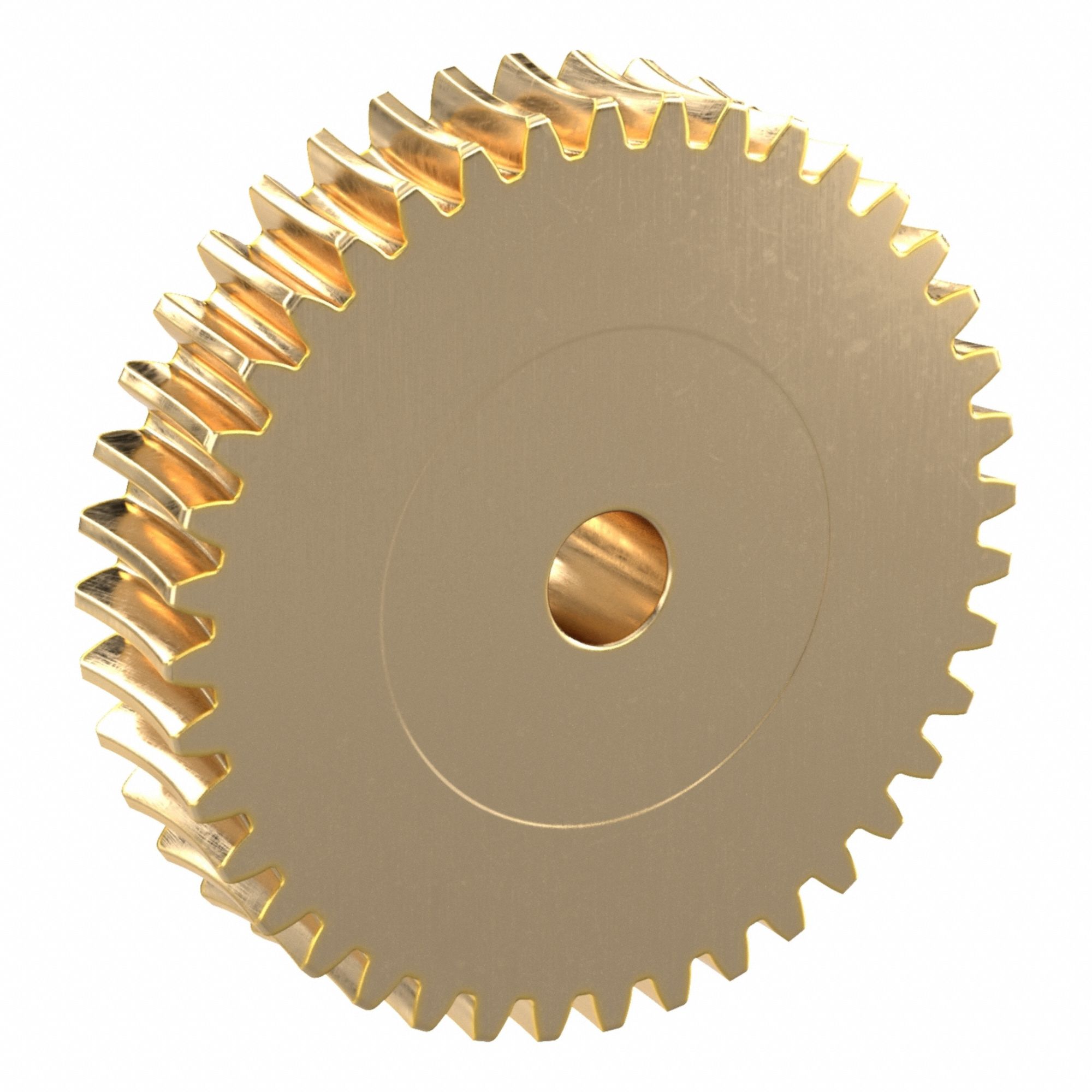 Worm Wheel: Reduction Ratio 40, Module m 2, Right Hand, 20° Pressure Angle, Aluminum Bronze