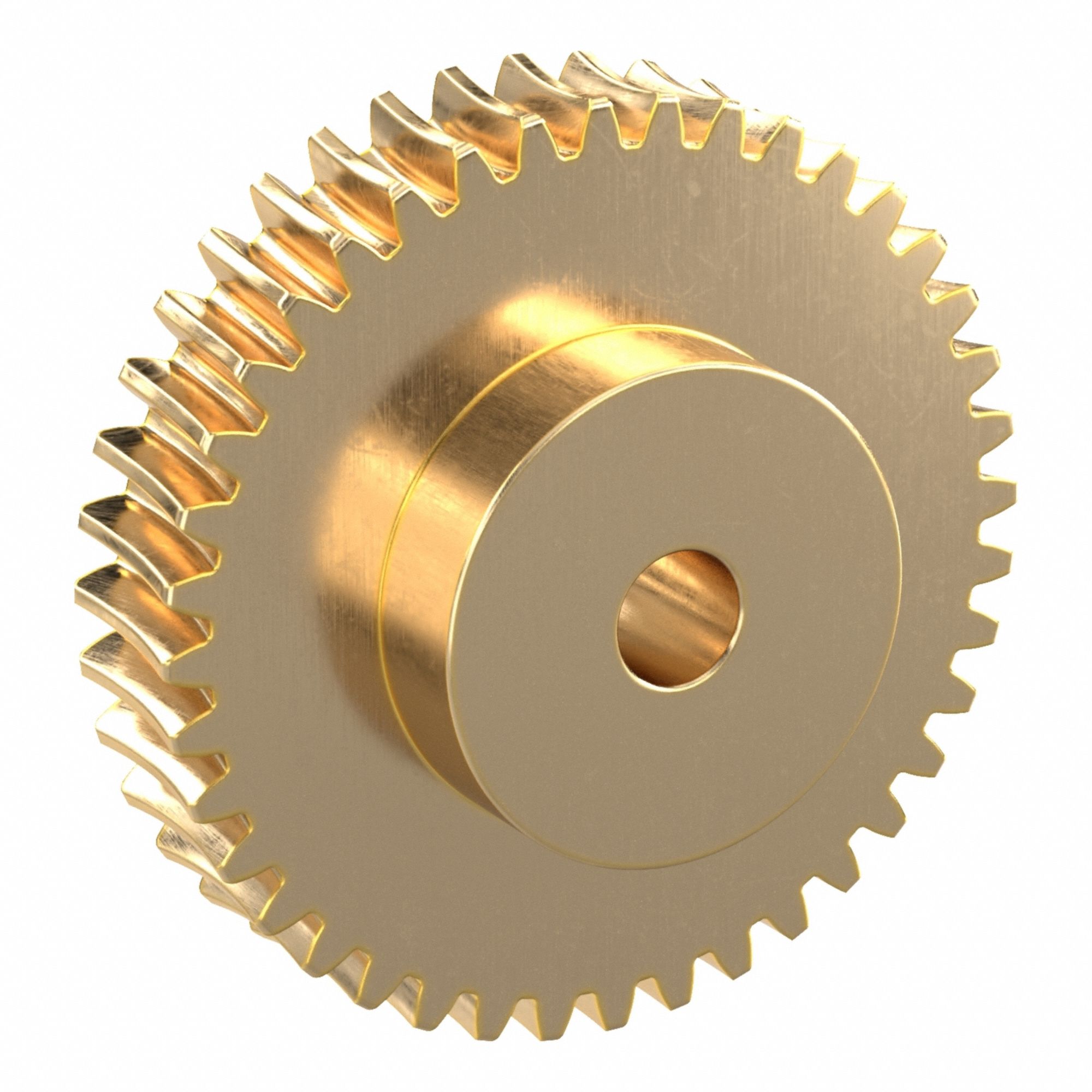 Worm Wheel: Reduction Ratio 40, Module m 2, Right Hand, 20° Pressure Angle, Aluminum Bronze, Plain