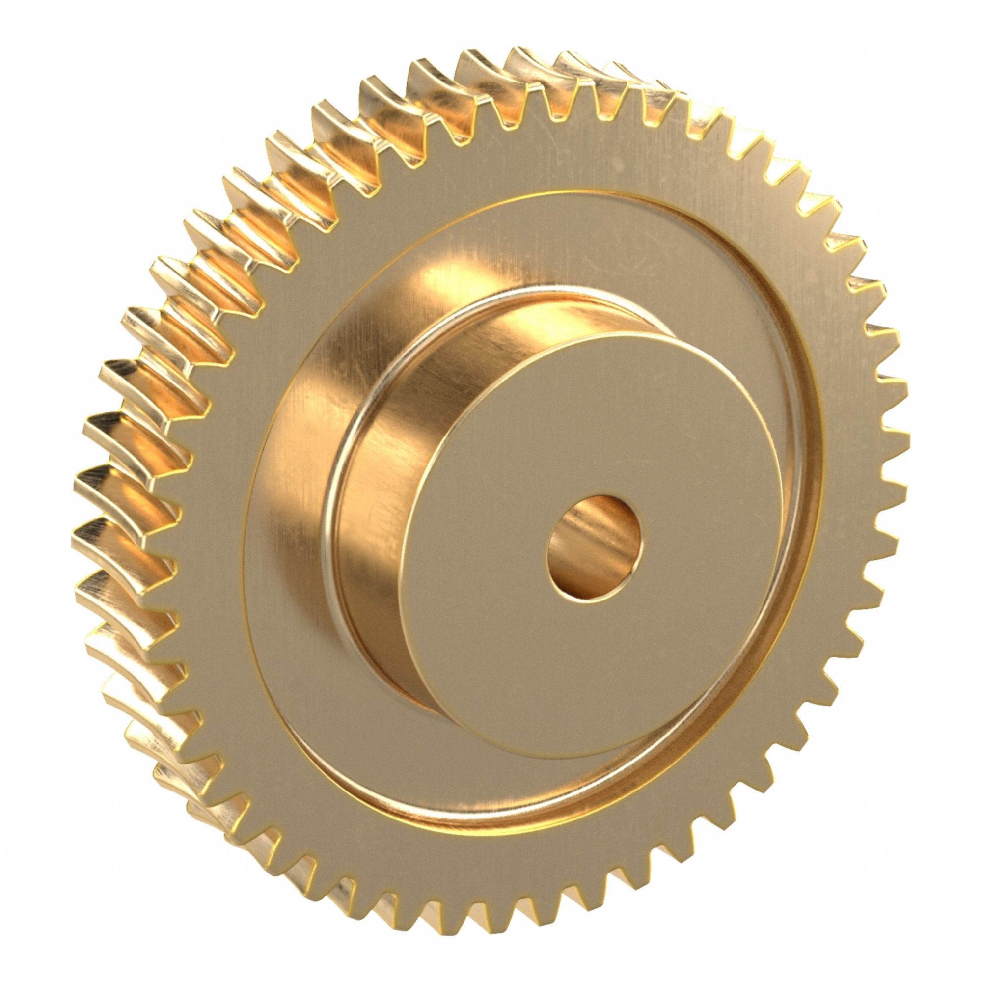 Worm Wheel: Reduction Ratio 48, Module m 2, Right Hand, 20° Pressure Angle, Aluminum Bronze