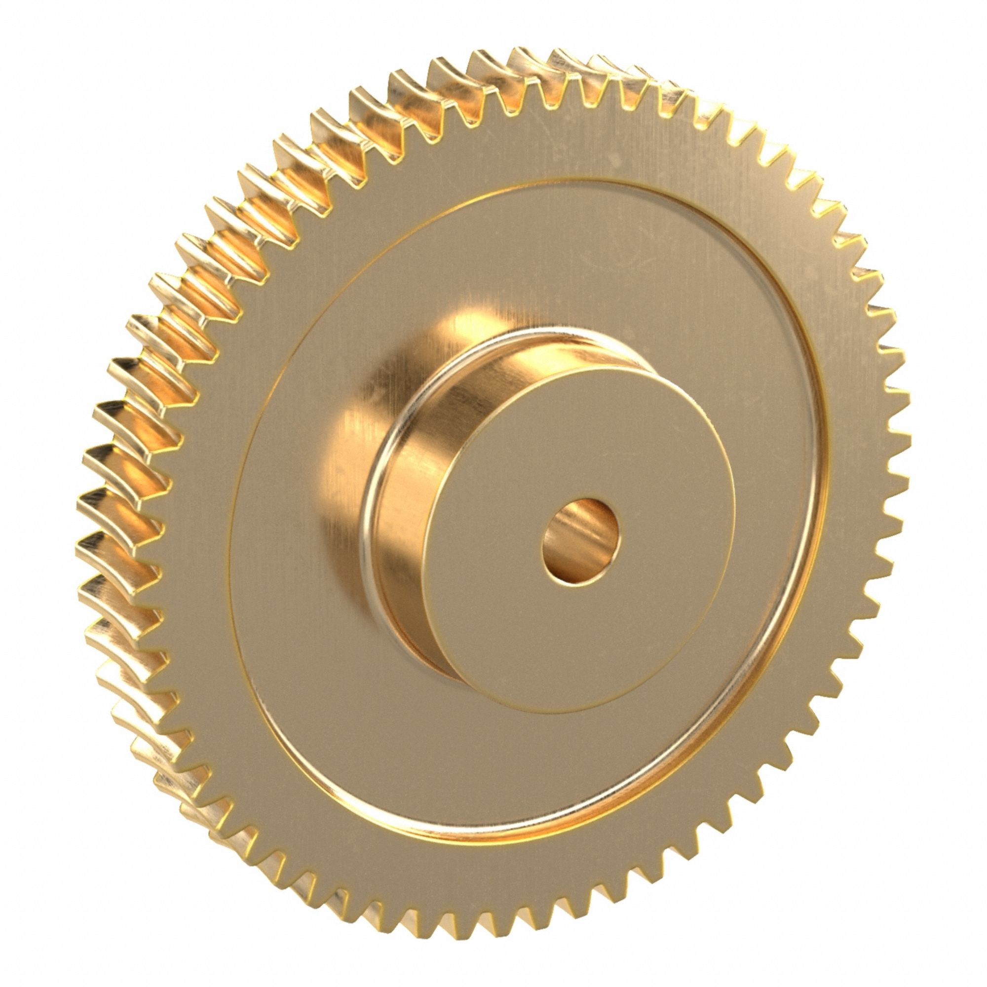 Worm Wheel: Reduction Ratio 60, Module m 2, Right Hand, 20° Pressure Angle, Aluminum Bronze, Plain