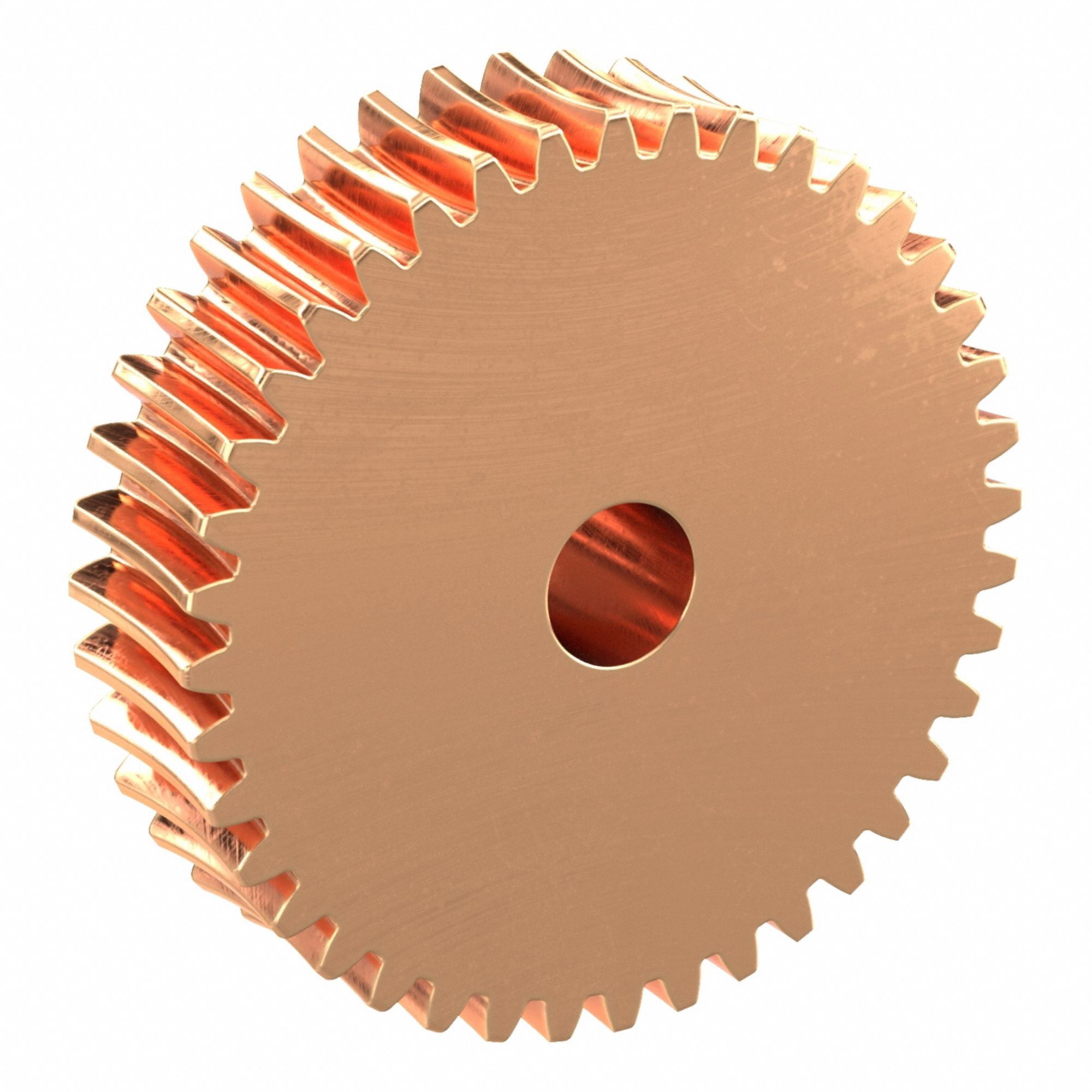 Worm Wheel: Reduction Ratio 40, Module m 0.8, Right Hand, 20° Pressure Angle, Bronze