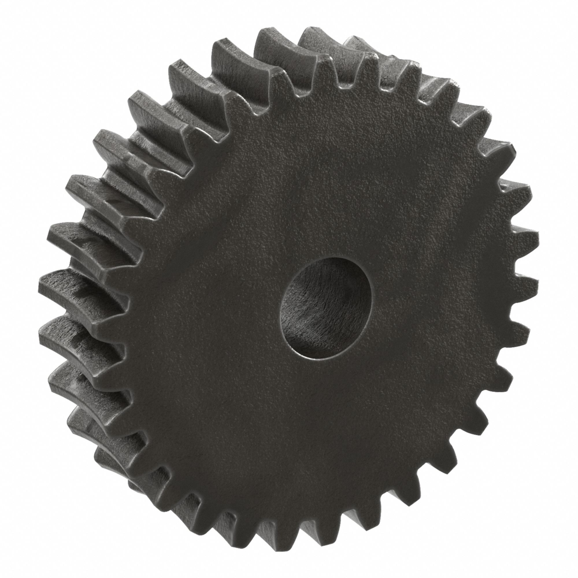 Worm Wheel: Reduction Ratio 30, Module m 1.5, Right Hand, 20° Pressure Angle, Cast Iron