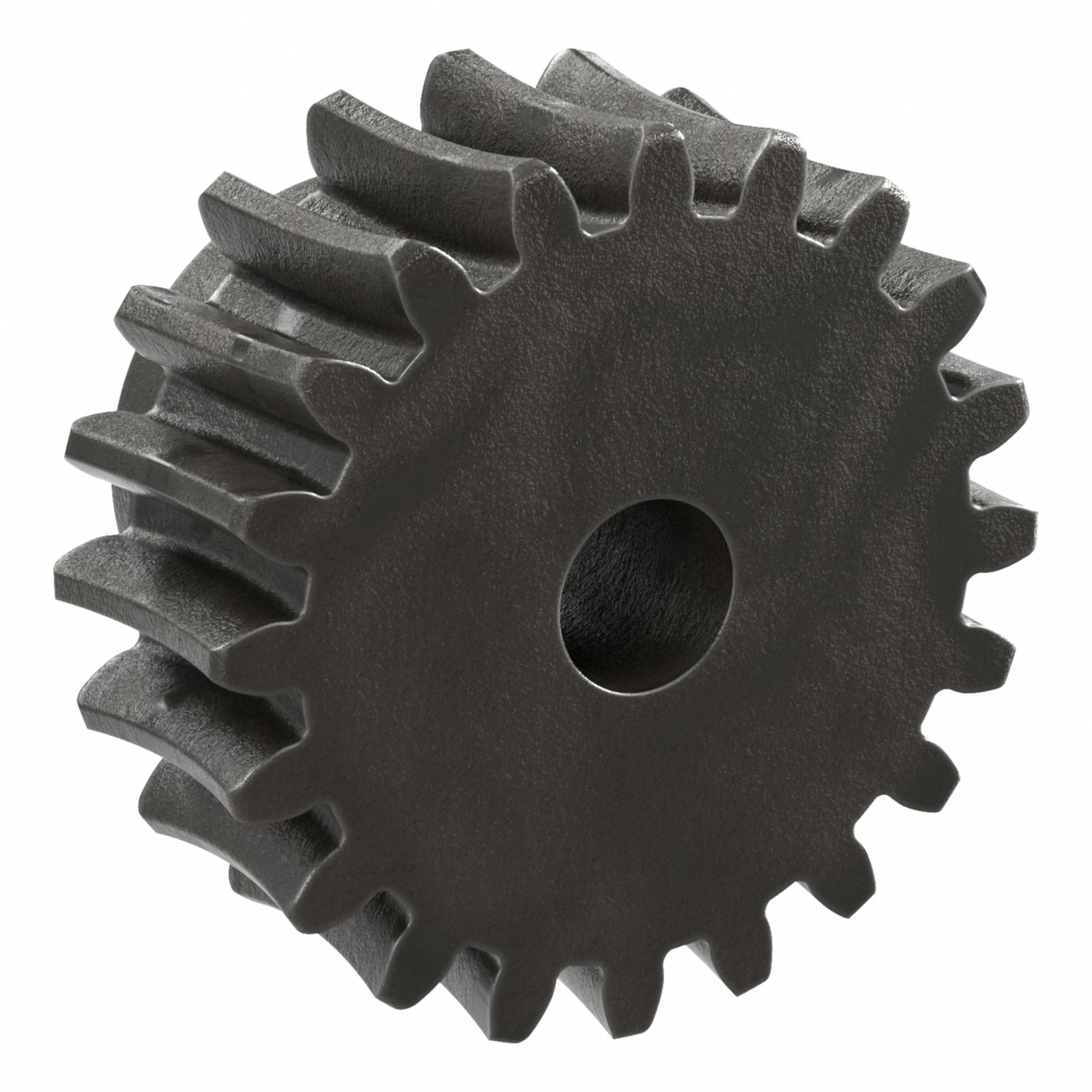 Worm Wheel: Reduction Ratio 20, Module m 2.5, Left Hand, 20° Pressure Angle, Cast Iron