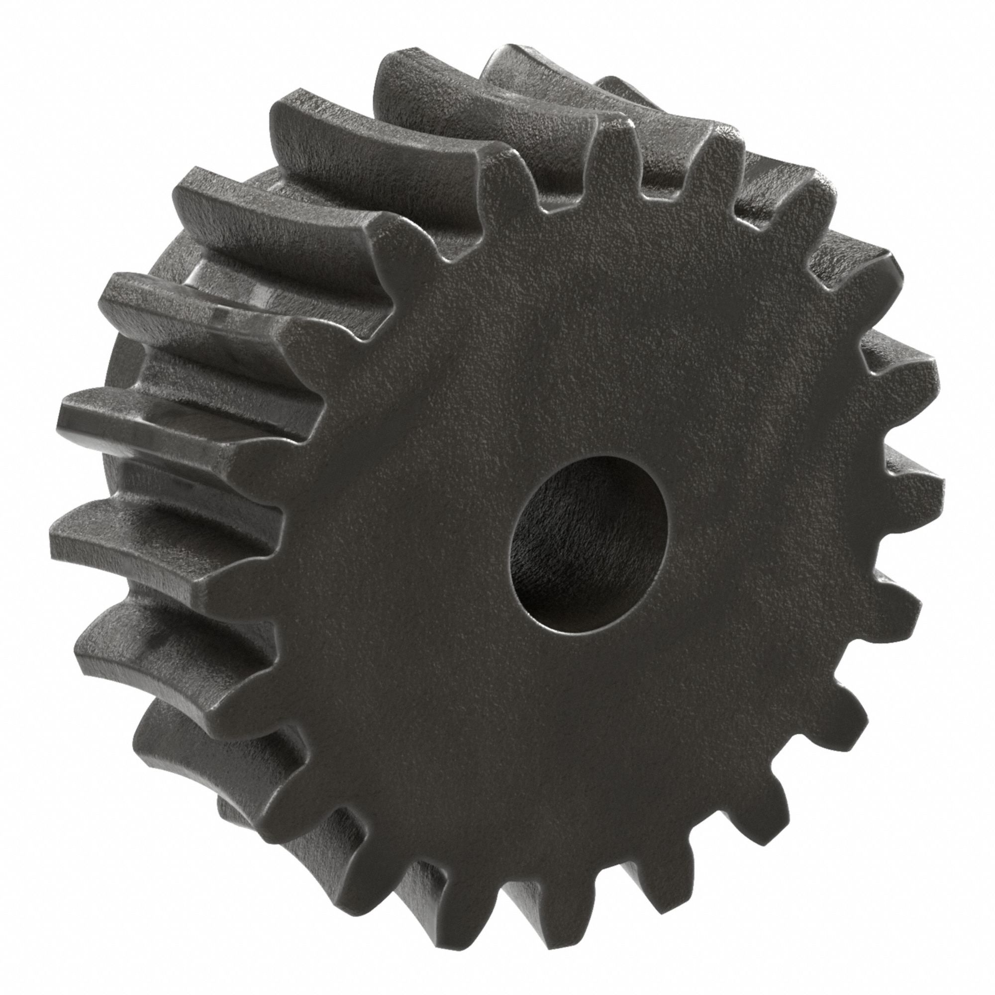 Worm Wheel: Reduction Ratio 10, Module m 2.5, Left Hand, 20° Pressure Angle, Cast Iron