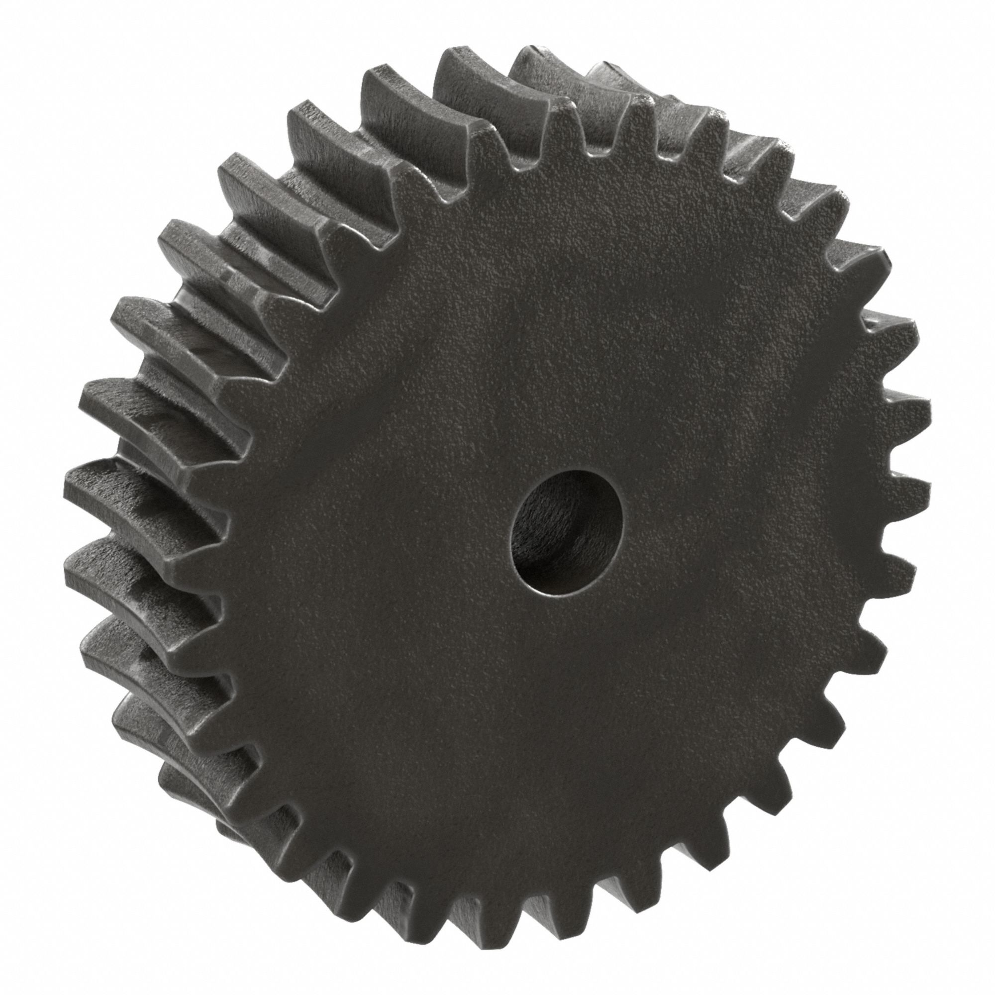 Worm Wheel: Reduction Ratio 30, Module m 2.5, Right Hand, 20° Pressure Angle, Cast Iron