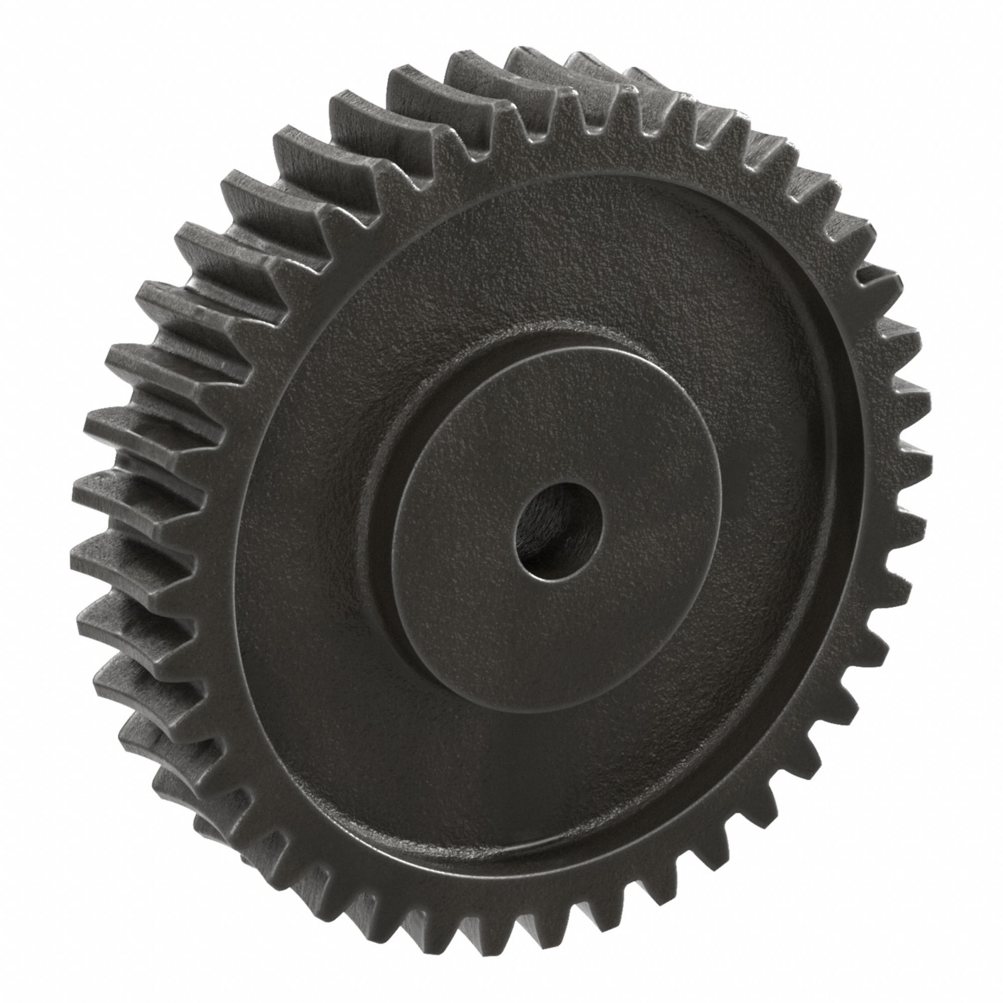 Worm Wheel: Reduction Ratio 40, Module m 2.5, Left Hand, 20° Pressure Angle, Cast Iron