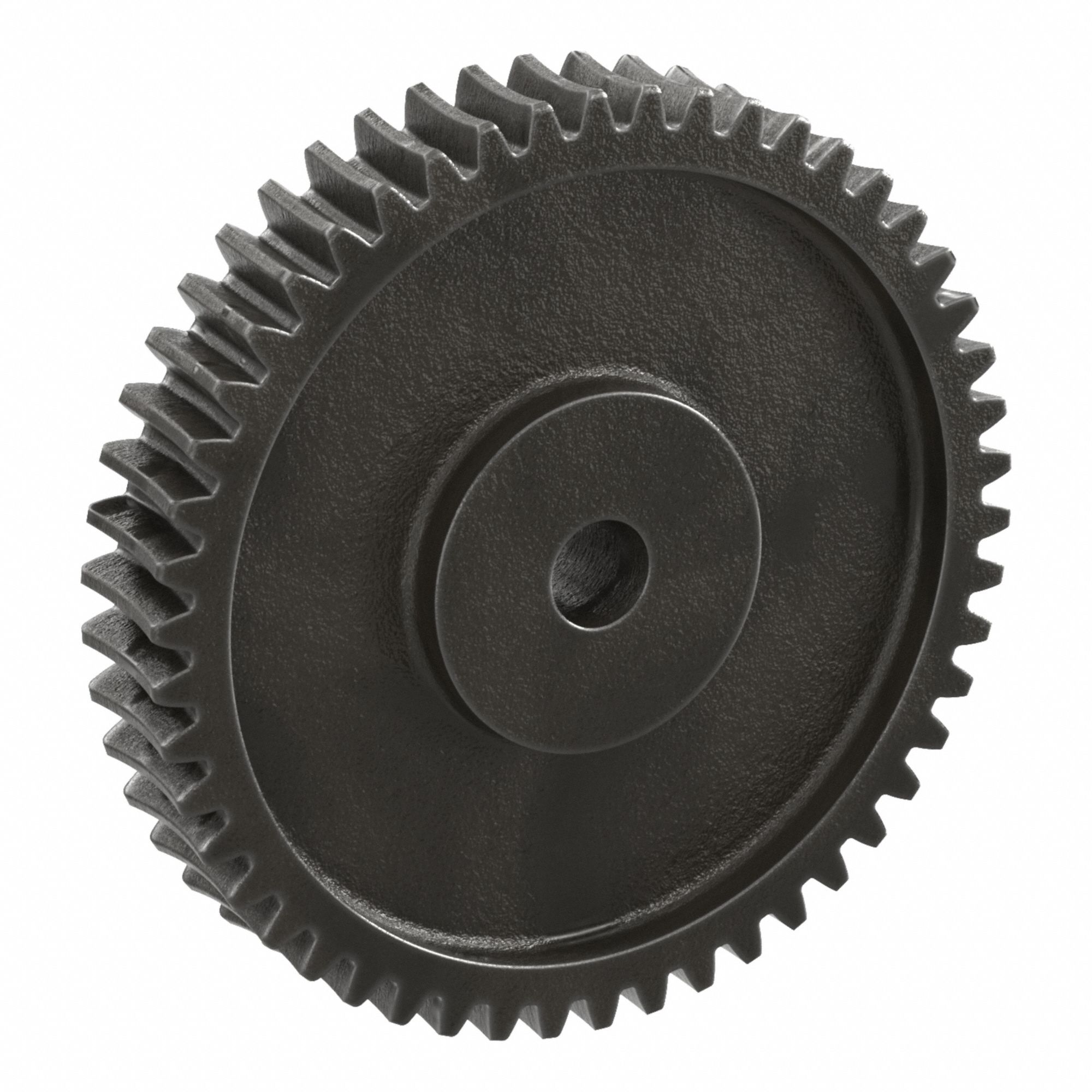 Worm Wheel: Reduction Ratio 50, Module m 2.5, Right Hand, 20° Pressure Angle, Cast Iron