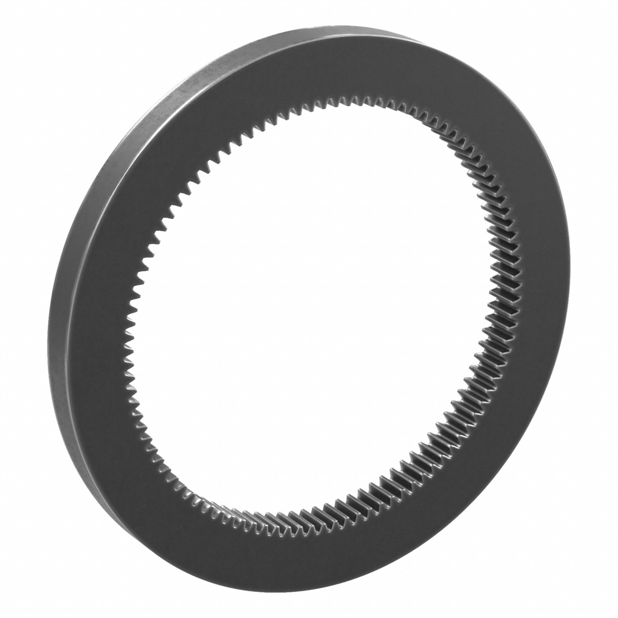 Internal Ring Gear: Module m 1, 100 Teeth, 100 mm Pitch Dia, Black Oxide Coated Carbon Steel