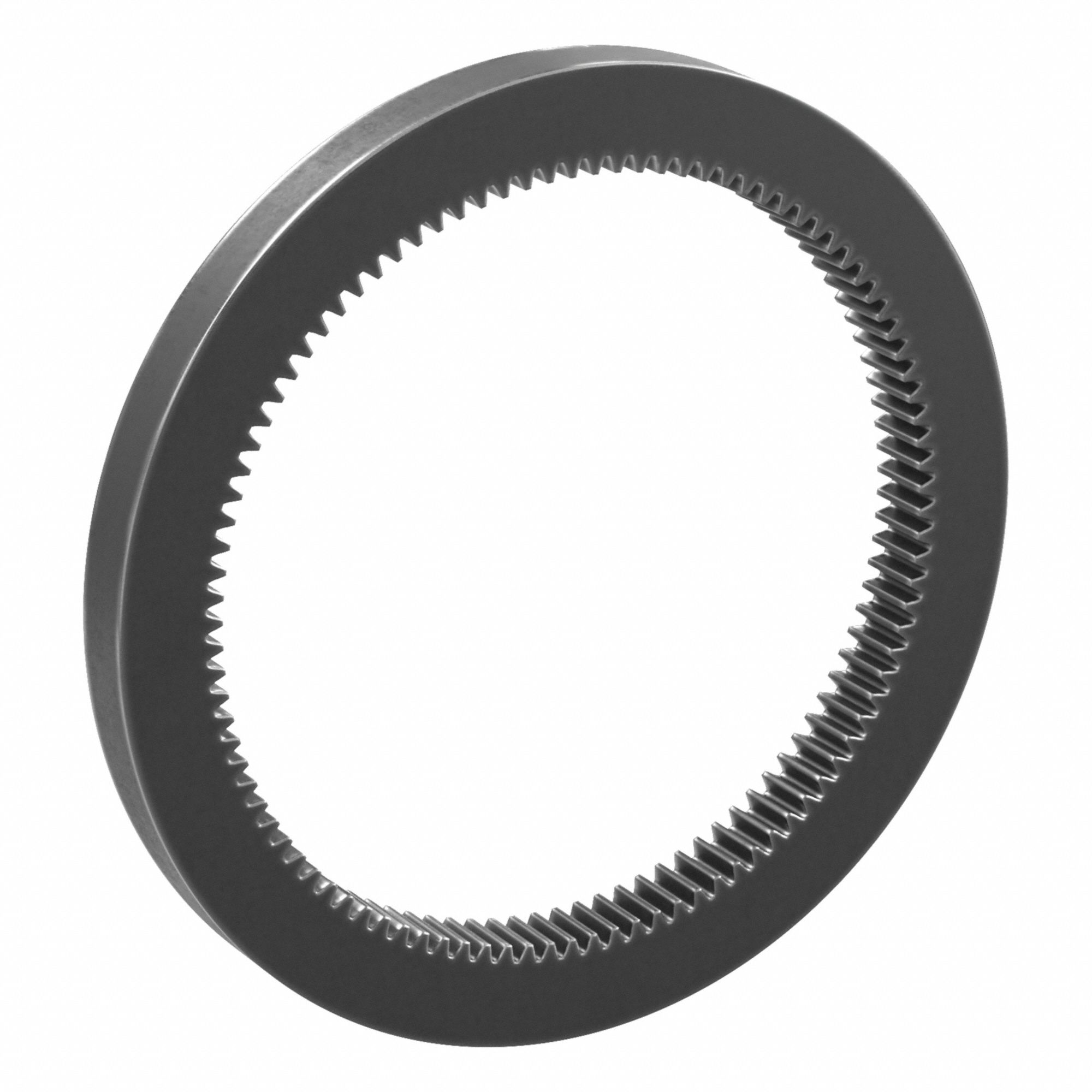 Internal Ring Gear: Module m 2, 100 Teeth, 200 mm Pitch Dia, Black Oxide Coated Carbon Steel