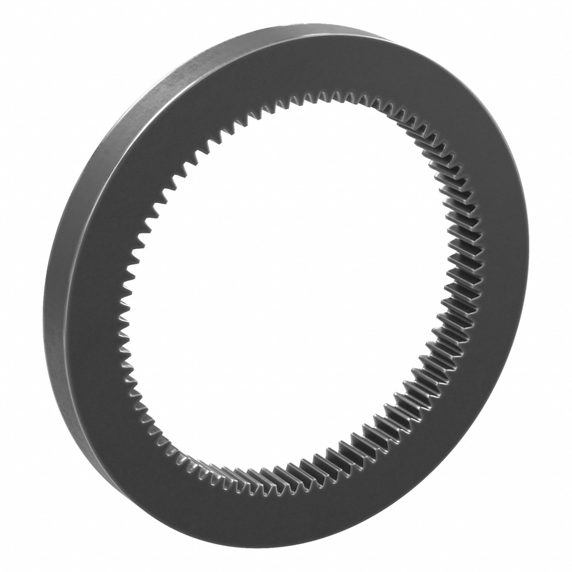 Internal Ring Gear: Module m 2, 80 Teeth, 160 mm Pitch Dia, Black Oxide Coated Carbon Steel