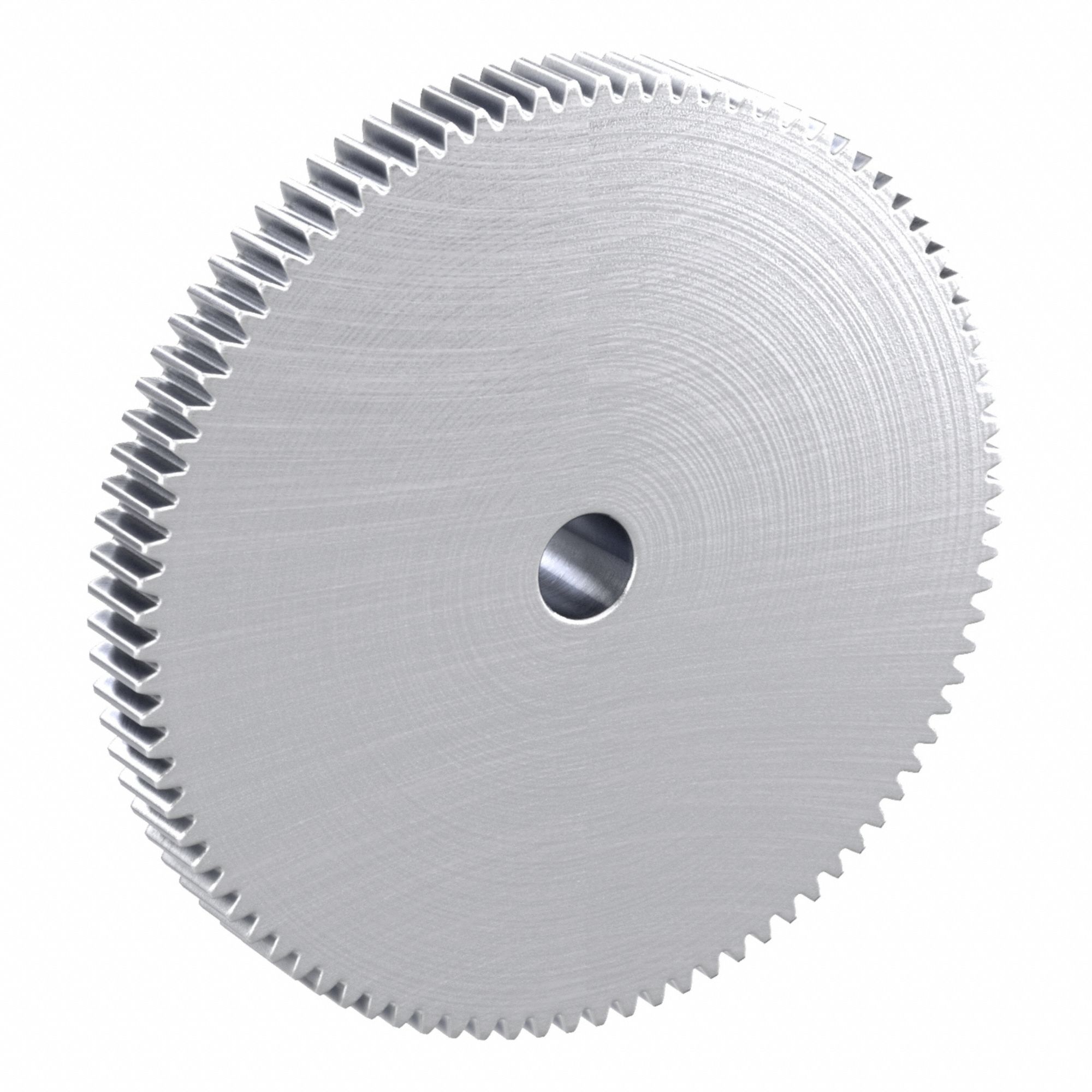 Spur Gear: Module m 1.5, 90 Teeth, 15 mm Bore Dia, Stainless Steel, 20° Pressure Angle, Plain Bore