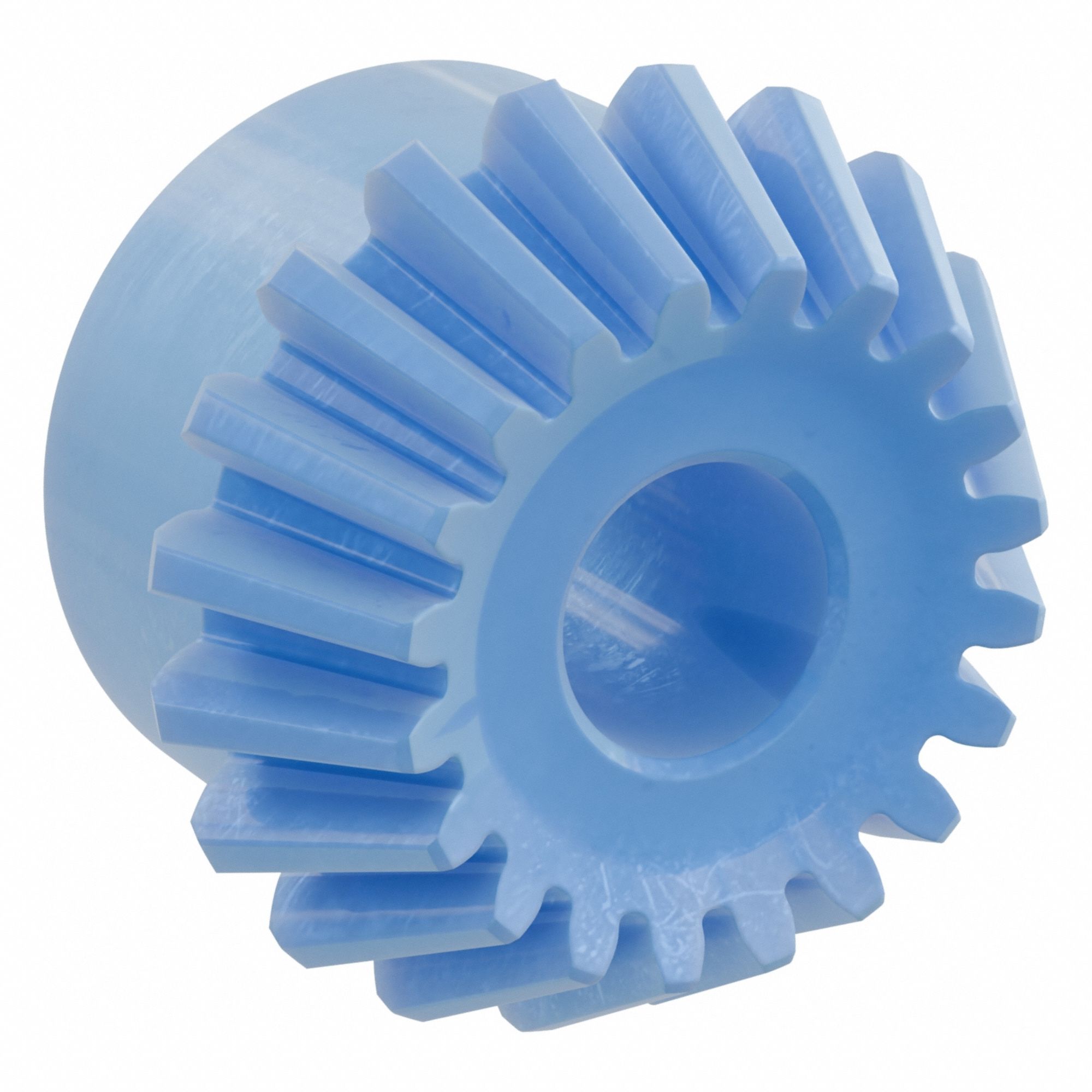 Bevel Gear: Straight, Gear Ratio 2, Module m 1.25, 20 Teeth, Nylon, 8 mm Bore Dia