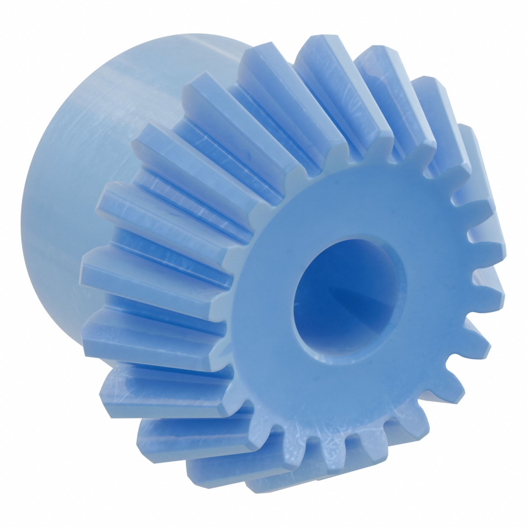 Bevel Gear: Straight, Gear Ratio 2, Module m 1.5, 20 Teeth, Nylon, 8 mm Bore Dia
