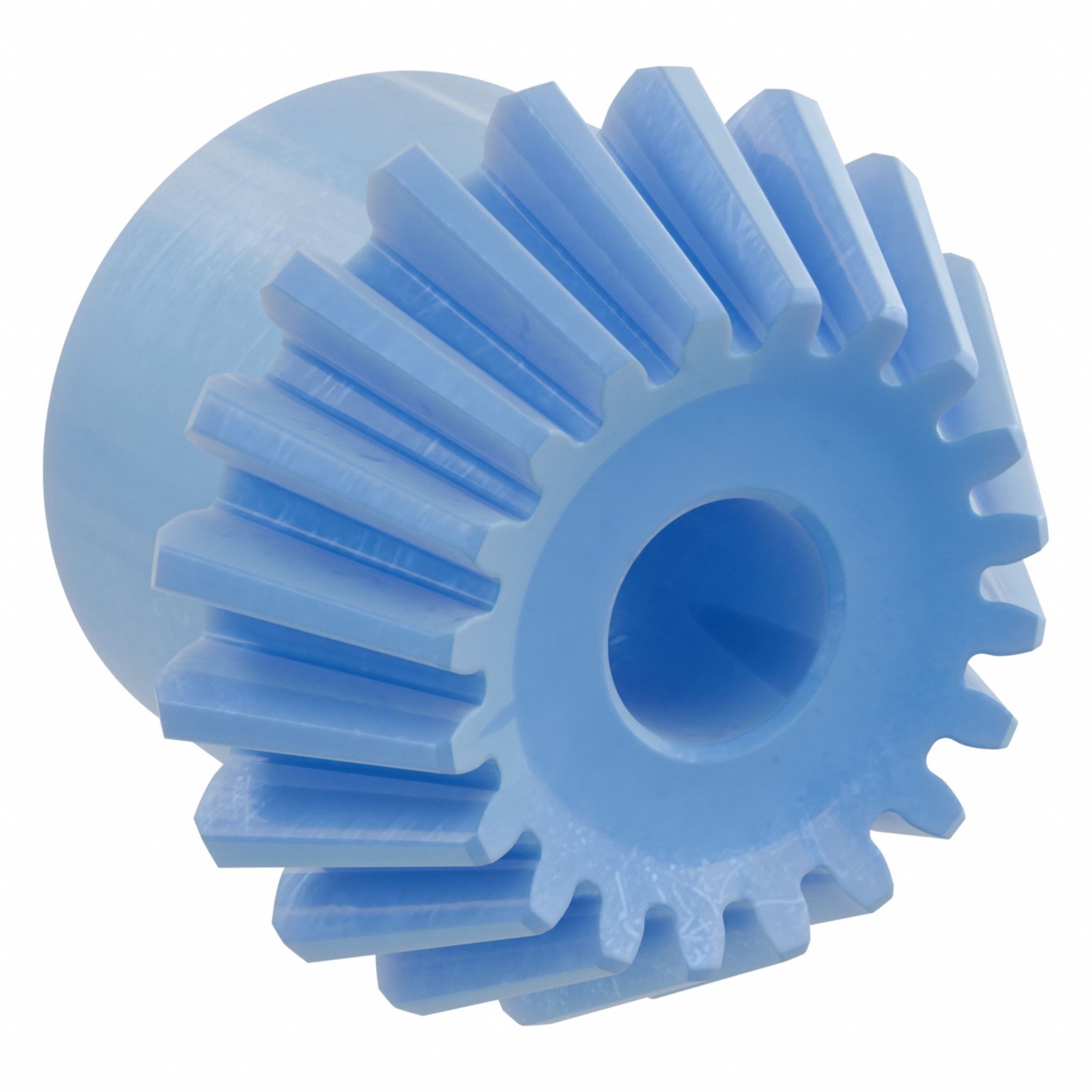Bevel Gear: Straight, Gear Ratio 2, Module m 3, 20 Teeth, Nylon, 16 mm Bore Dia