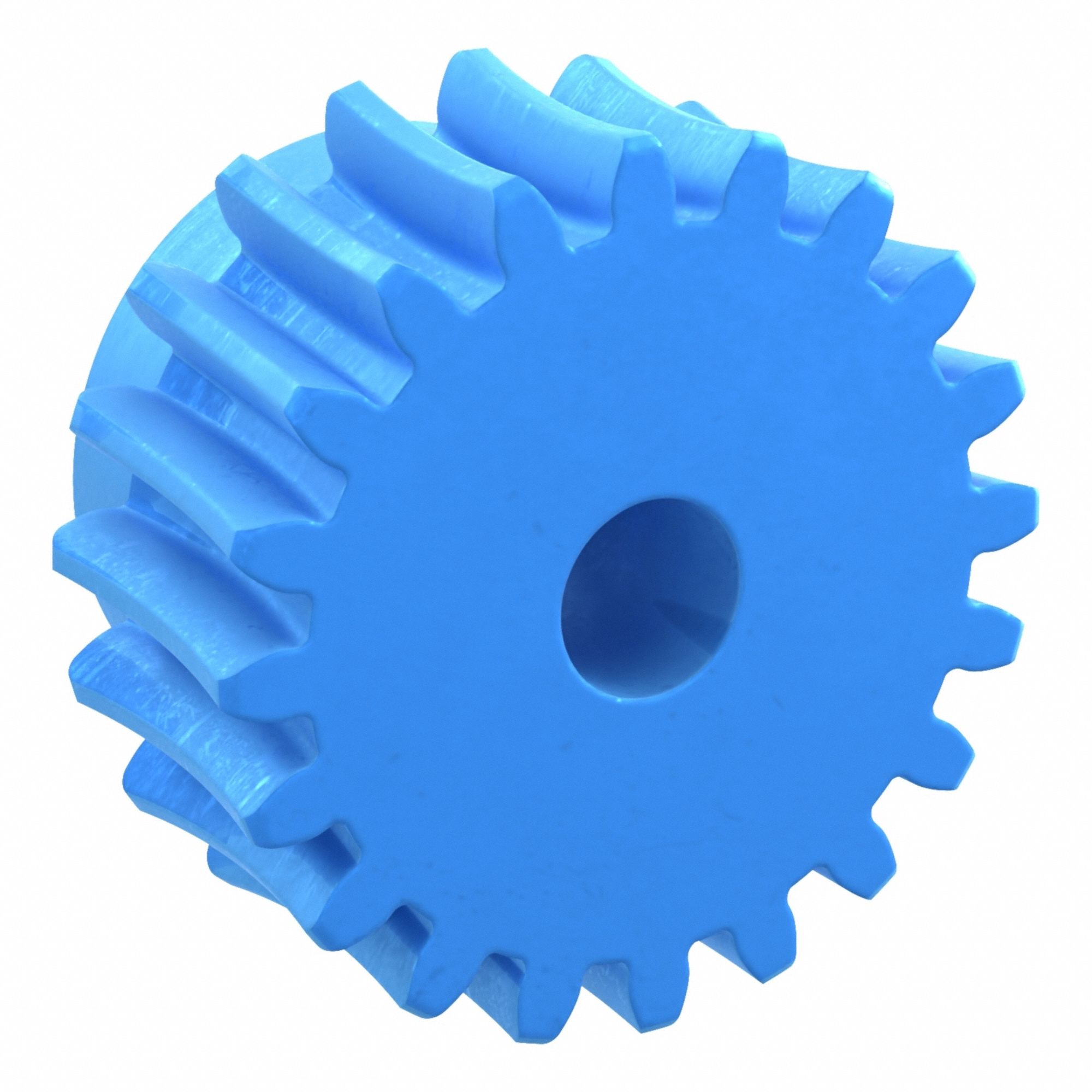 Worm Wheel: Reduction Ratio 20, Module m 3, Right Hand, 14.5° Pressure Angle, Nylon