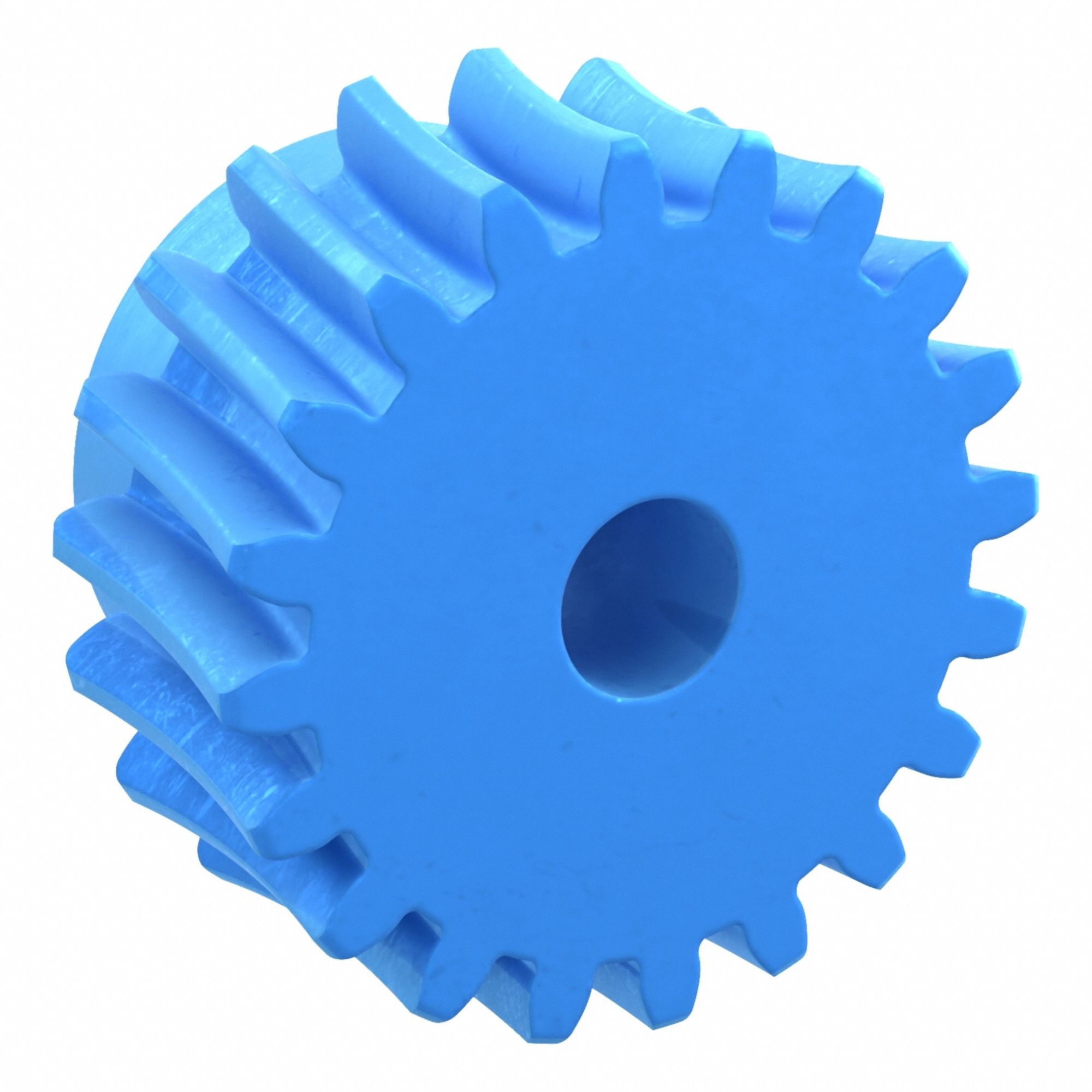 Worm Wheel: Reduction Ratio 10, Module m 3, Right Hand, 14.5° Pressure Angle, Nylon