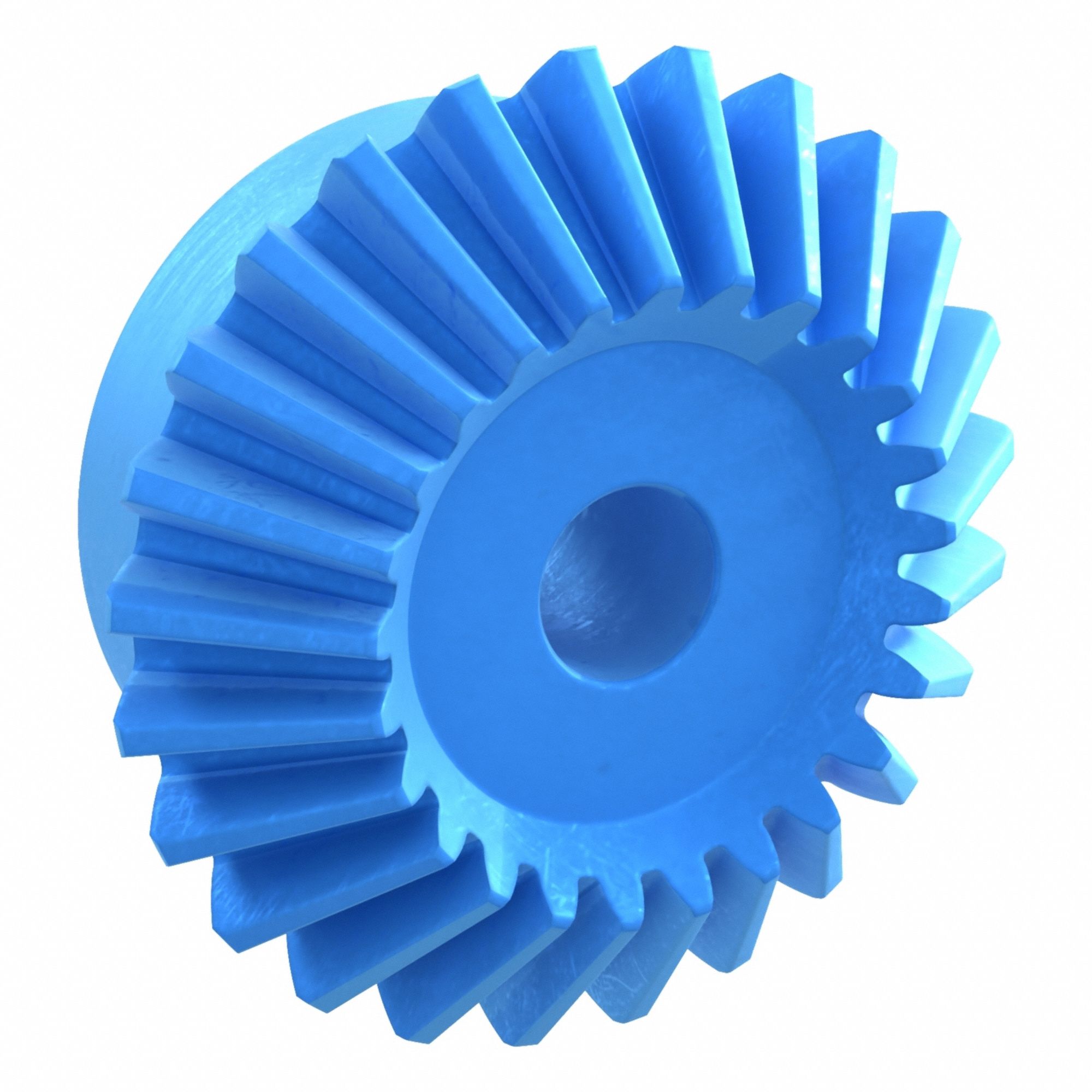 Miter Gear: For 90° Shaft Angle, Module m 3, 25 Teeth, Nylon, 15 mm Bore Dia, 20° Pressure Angle