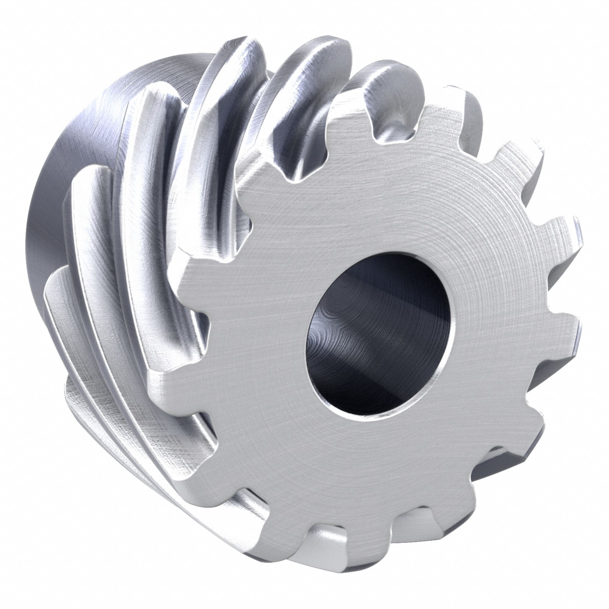 Screw Gear: Right Hand, Module m 1.5, Stainless Steel, 10 mm Bore Dia, 13 Teeth