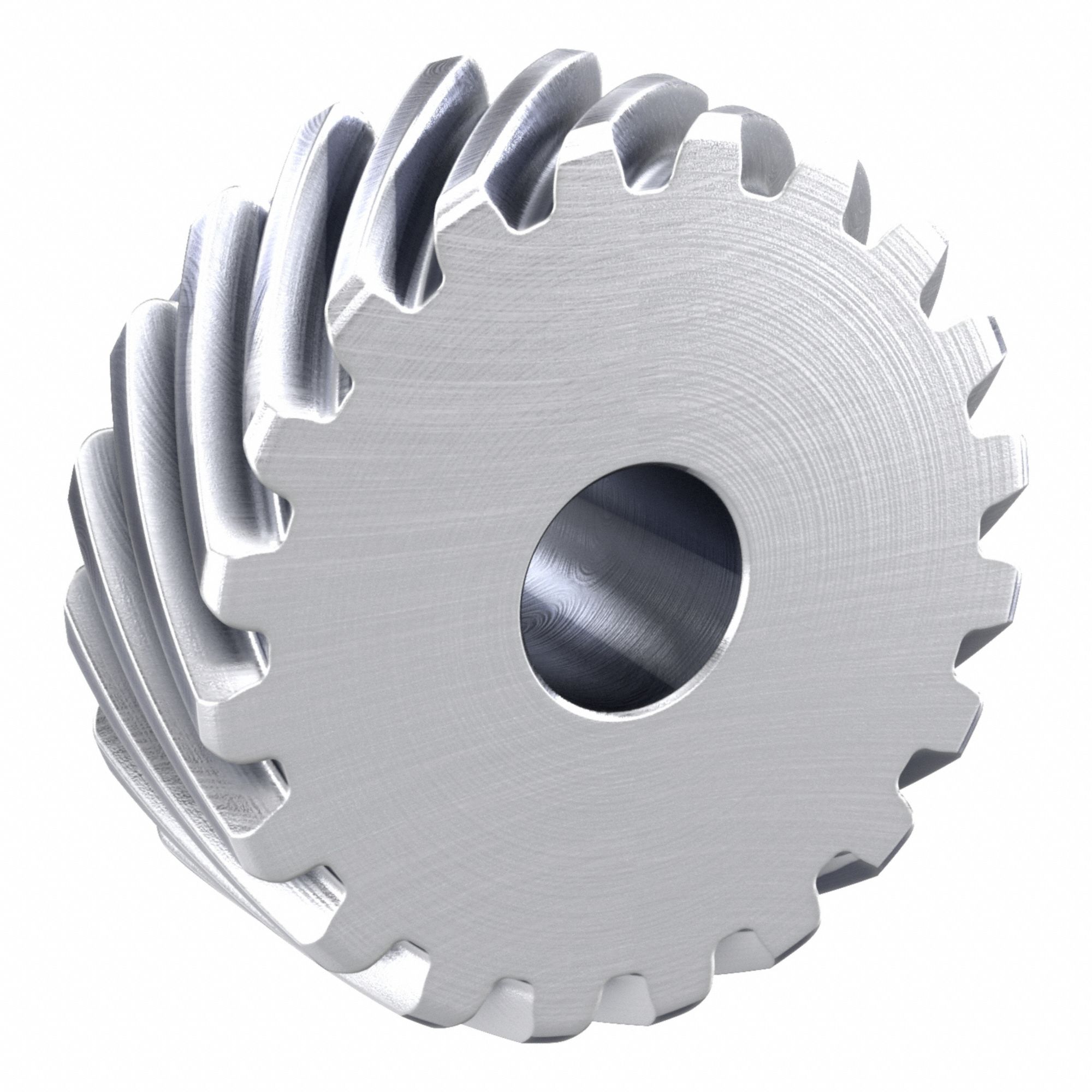 Screw Gear: Right Hand, Module m 1.5, Stainless Steel, 12 mm Bore Dia, 20 Teeth