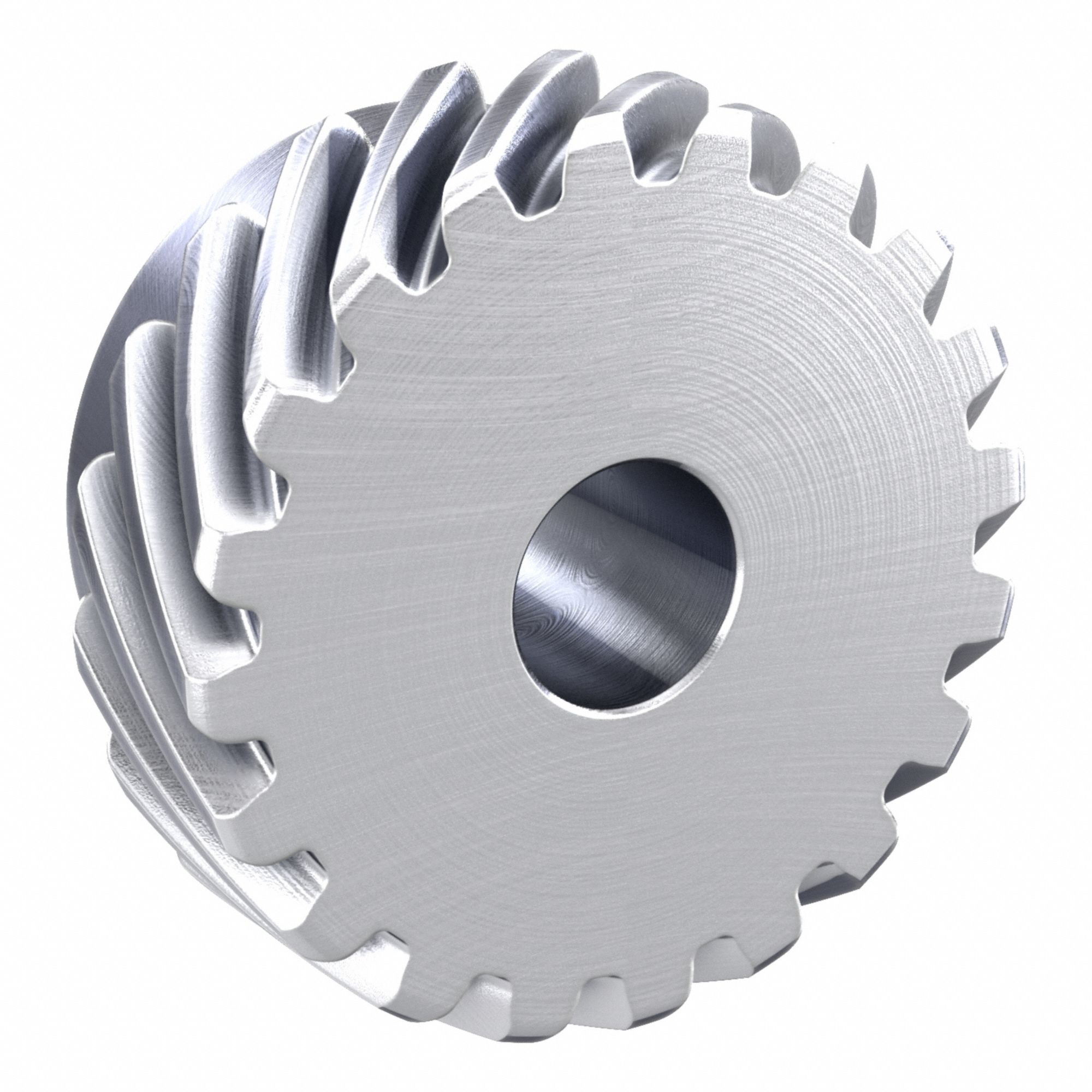 Screw Gear: Right Hand, Module m 2.5, Stainless Steel, 20 mm Bore Dia, 20 Teeth