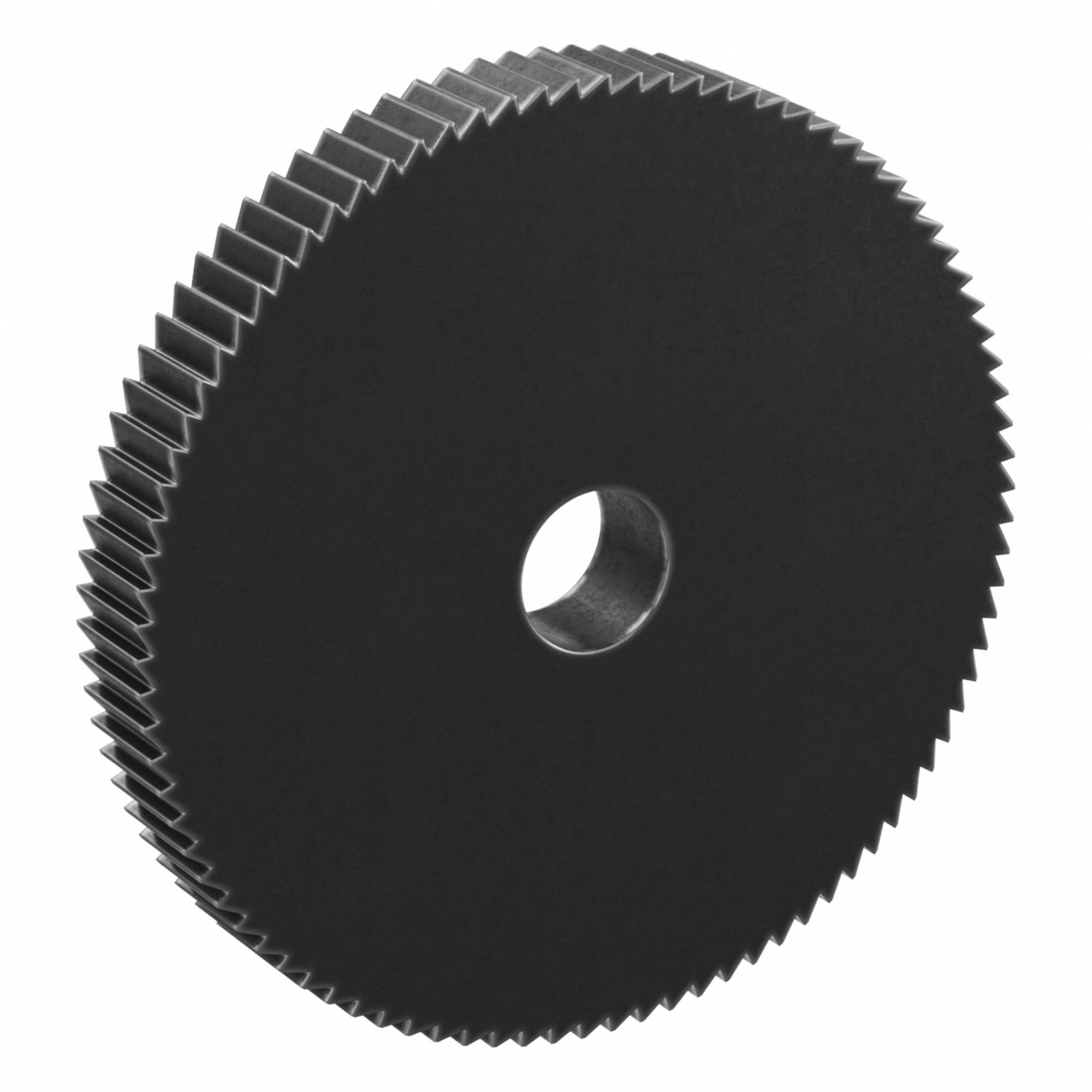 Ratchet Gear: 3.14 Pitch, 90 Teeth, 15 mm Bore Dia, 90 mm Outside Dia, Black Oxide-Coated Steel