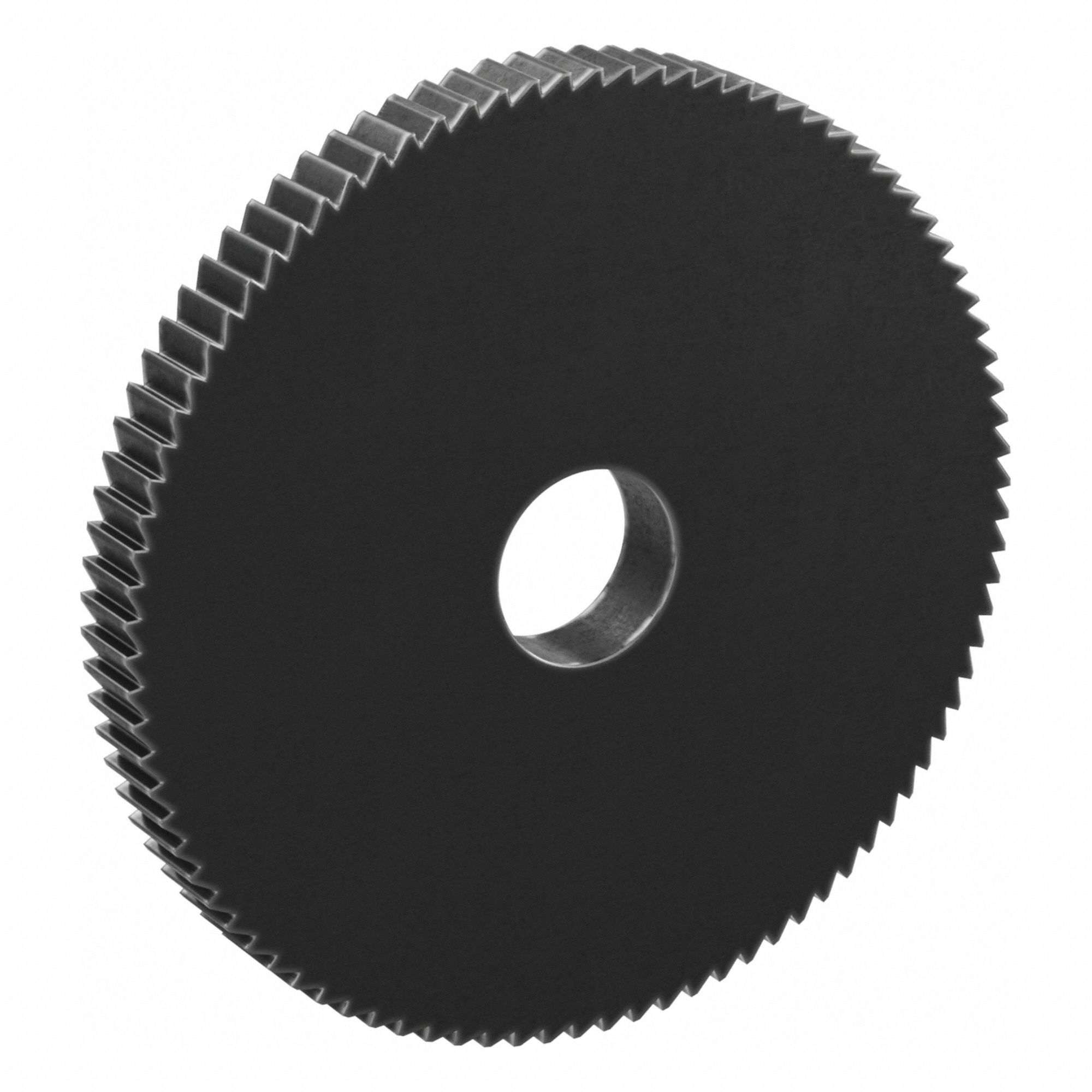 Ratchet Gear: 2.09 Pitch, 90 Teeth, 12 mm Bore Dia, 60 mm Outside Dia, Black Oxide-Coated Steel